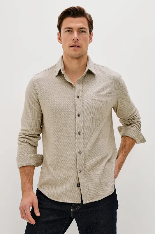 HAWKE SHIRT - TAUPE TWILL sold by Rails