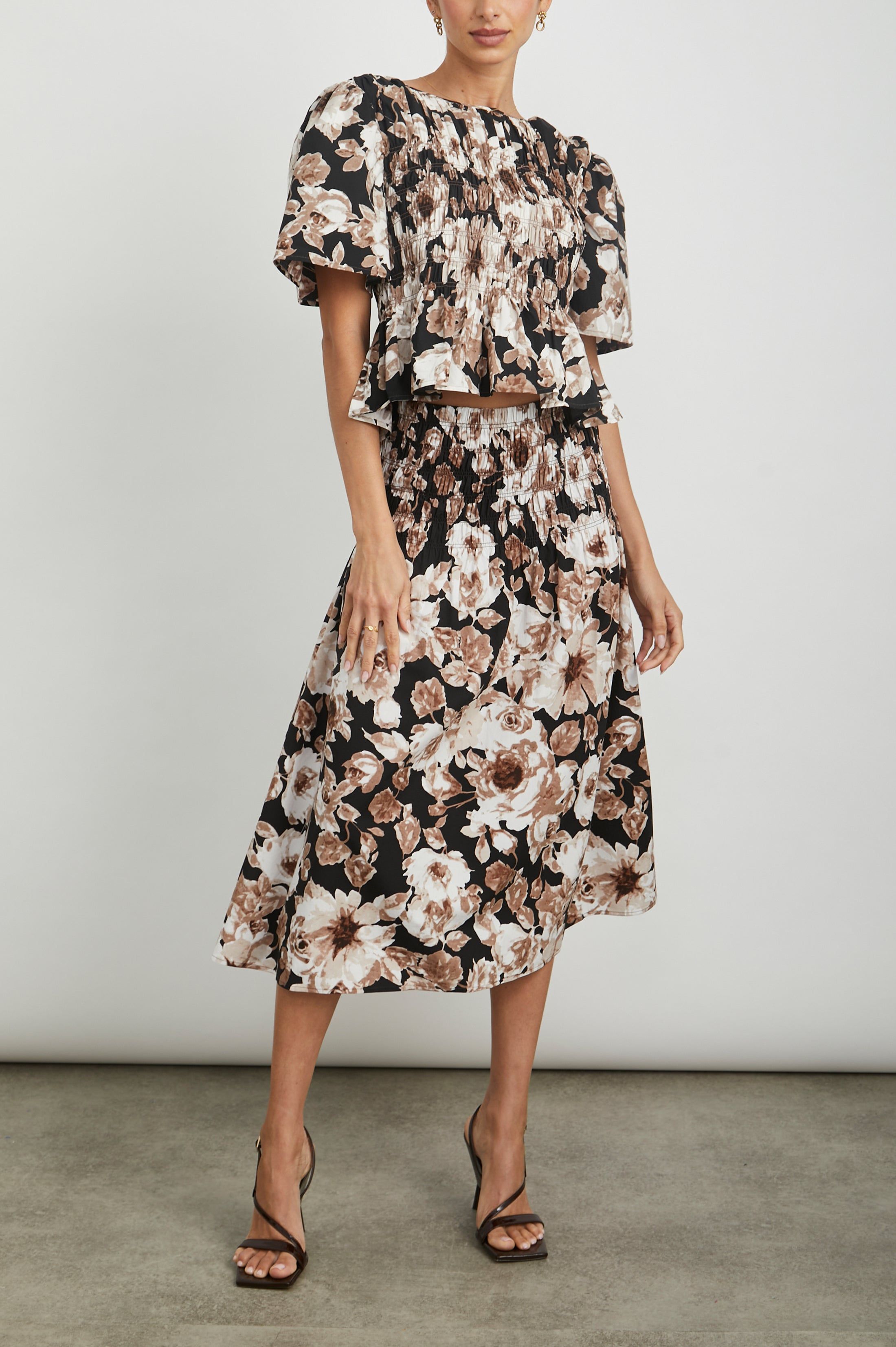 ROSIE TOP - SEPIA ROSES sold by Rails