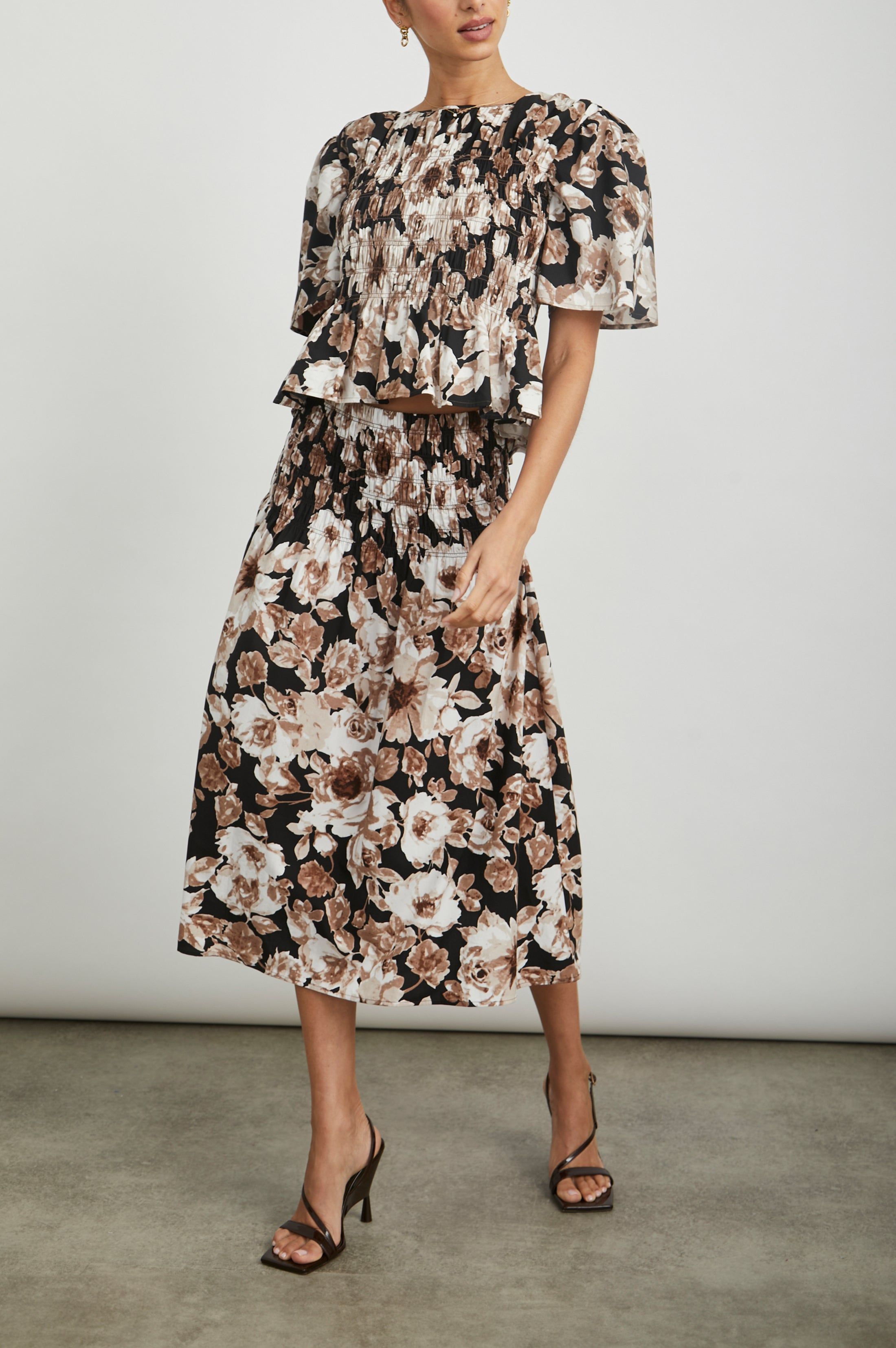 ROSIE TOP - SEPIA ROSES sold by Rails product image thumbnail 3