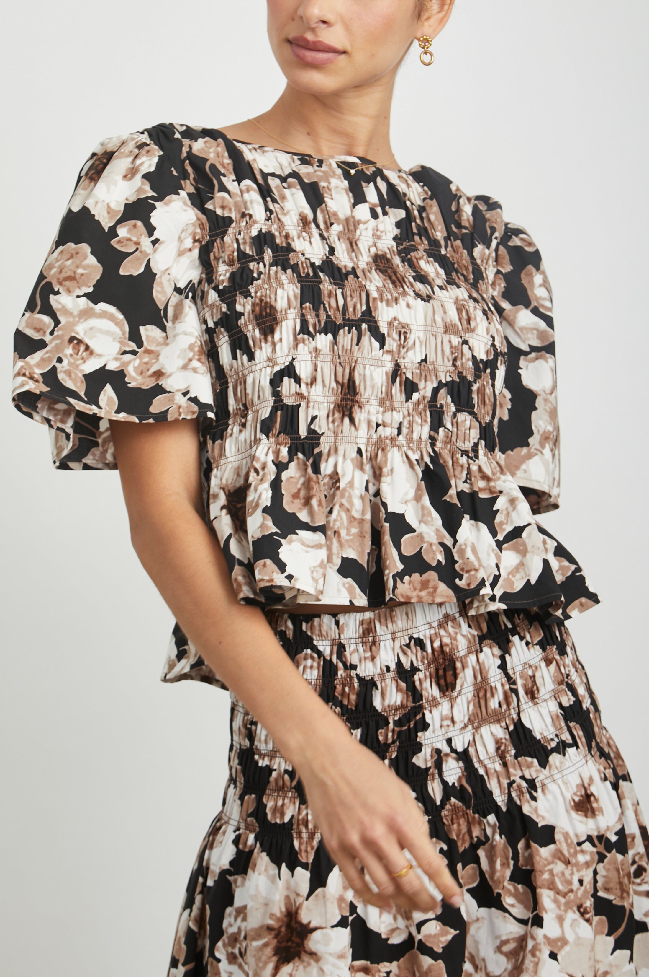 ROSIE TOP - SEPIA ROSES sold by Rails product image thumbnail 2