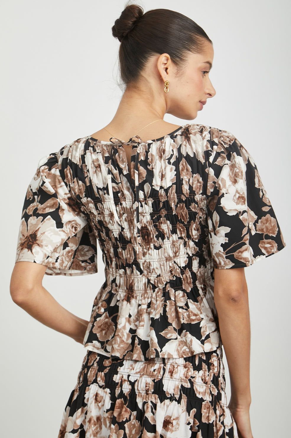 ROSIE TOP - SEPIA ROSES sold by Rails product image thumbnail 4