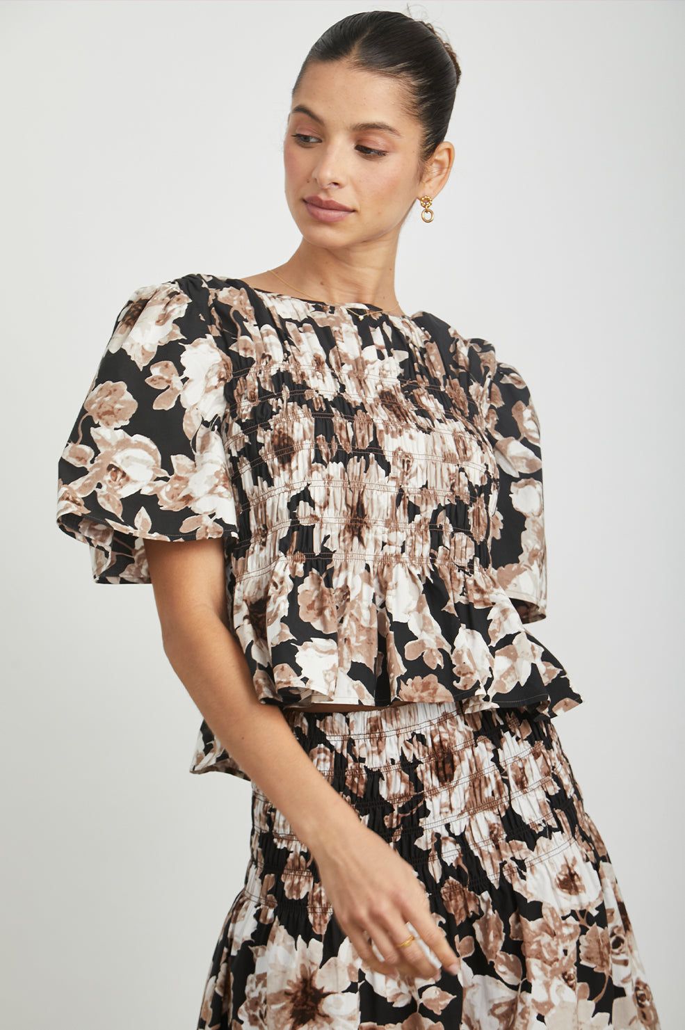 ROSIE TOP - SEPIA ROSES sold by Rails product image thumbnail 2