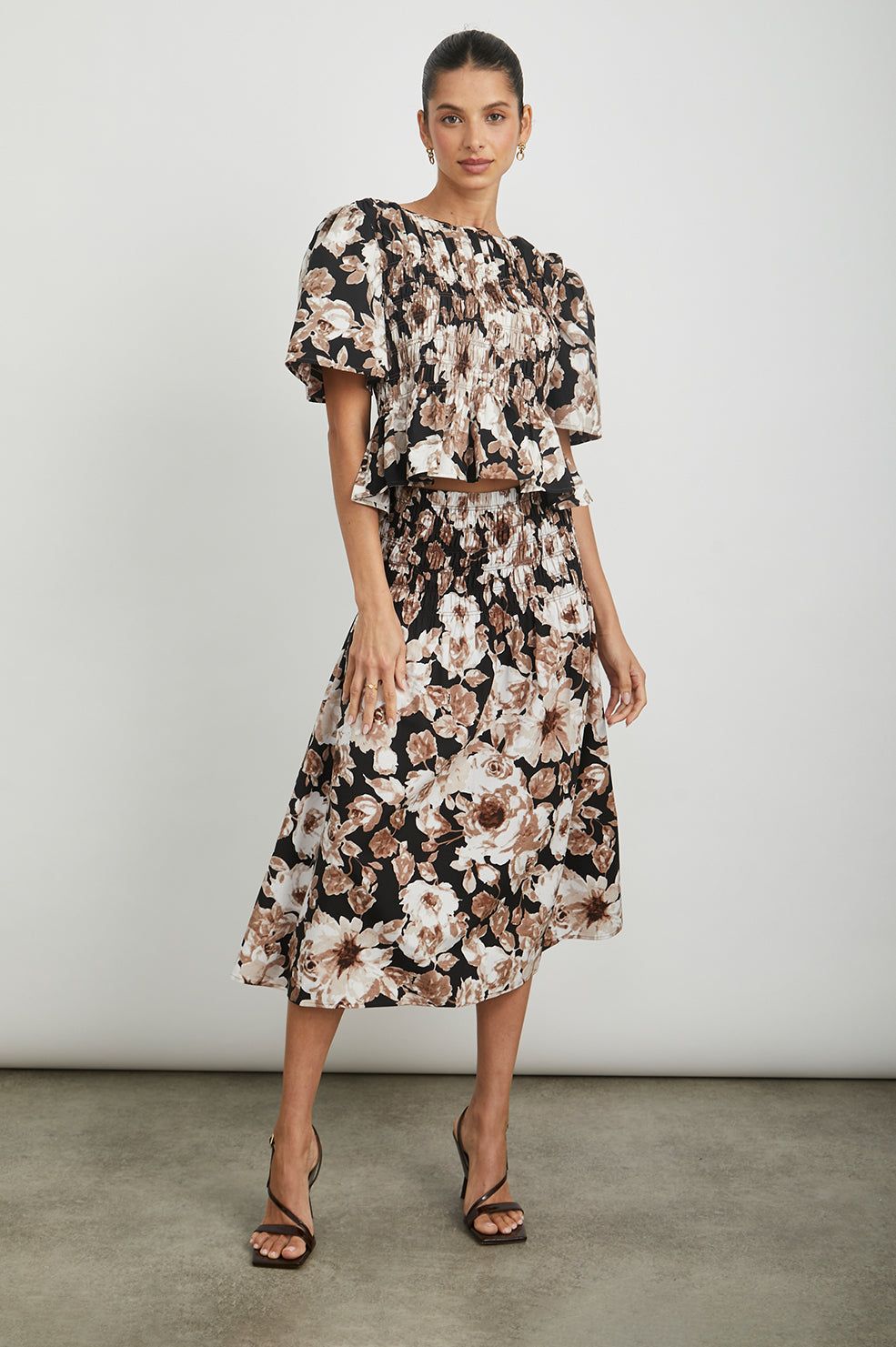 ROSIE TOP - SEPIA ROSES sold by Rails