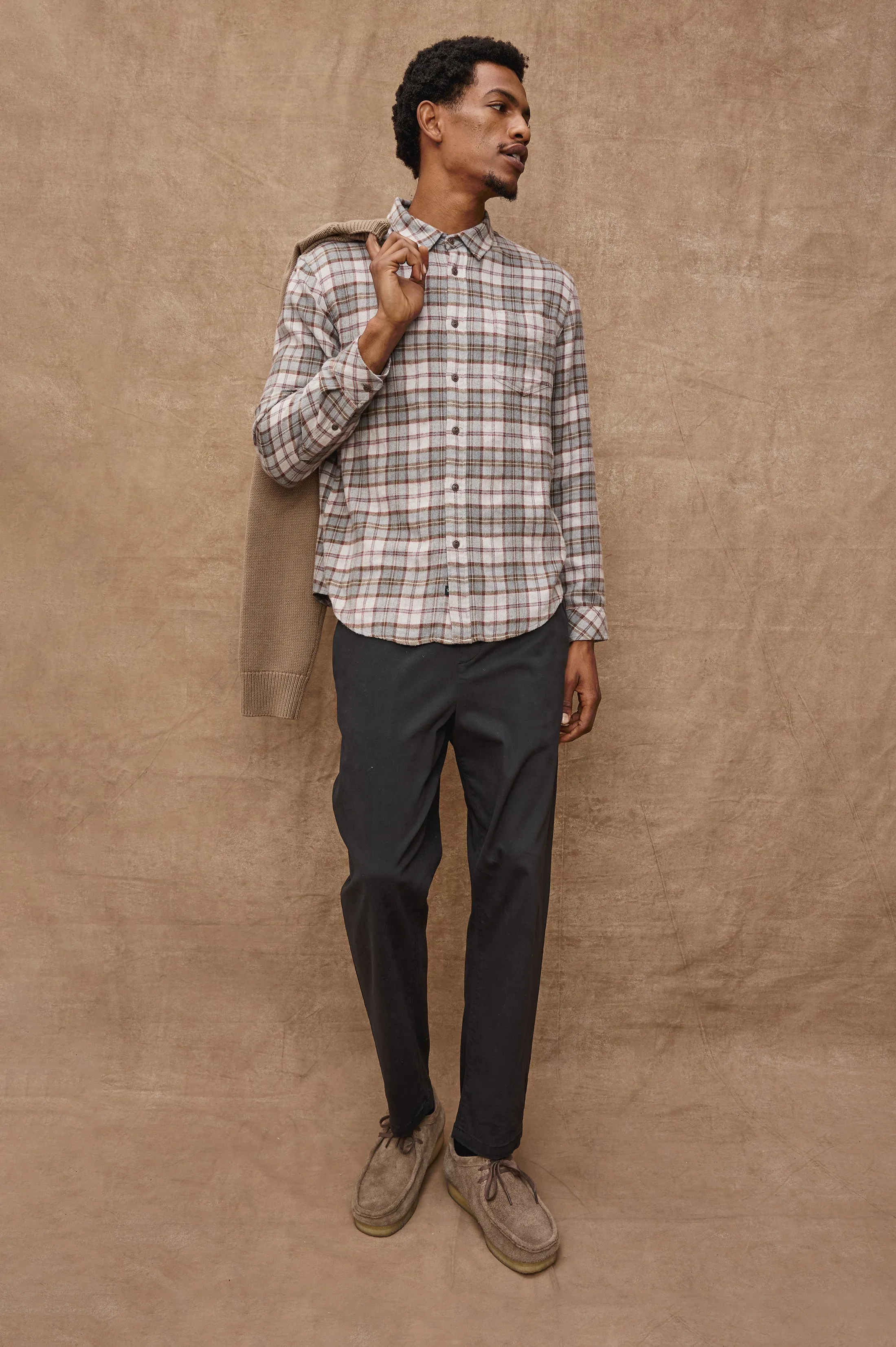 LENNOX SHIRT - CHARCOAL AUTUMN MELANGE sold by Rails product image thumbnail 4