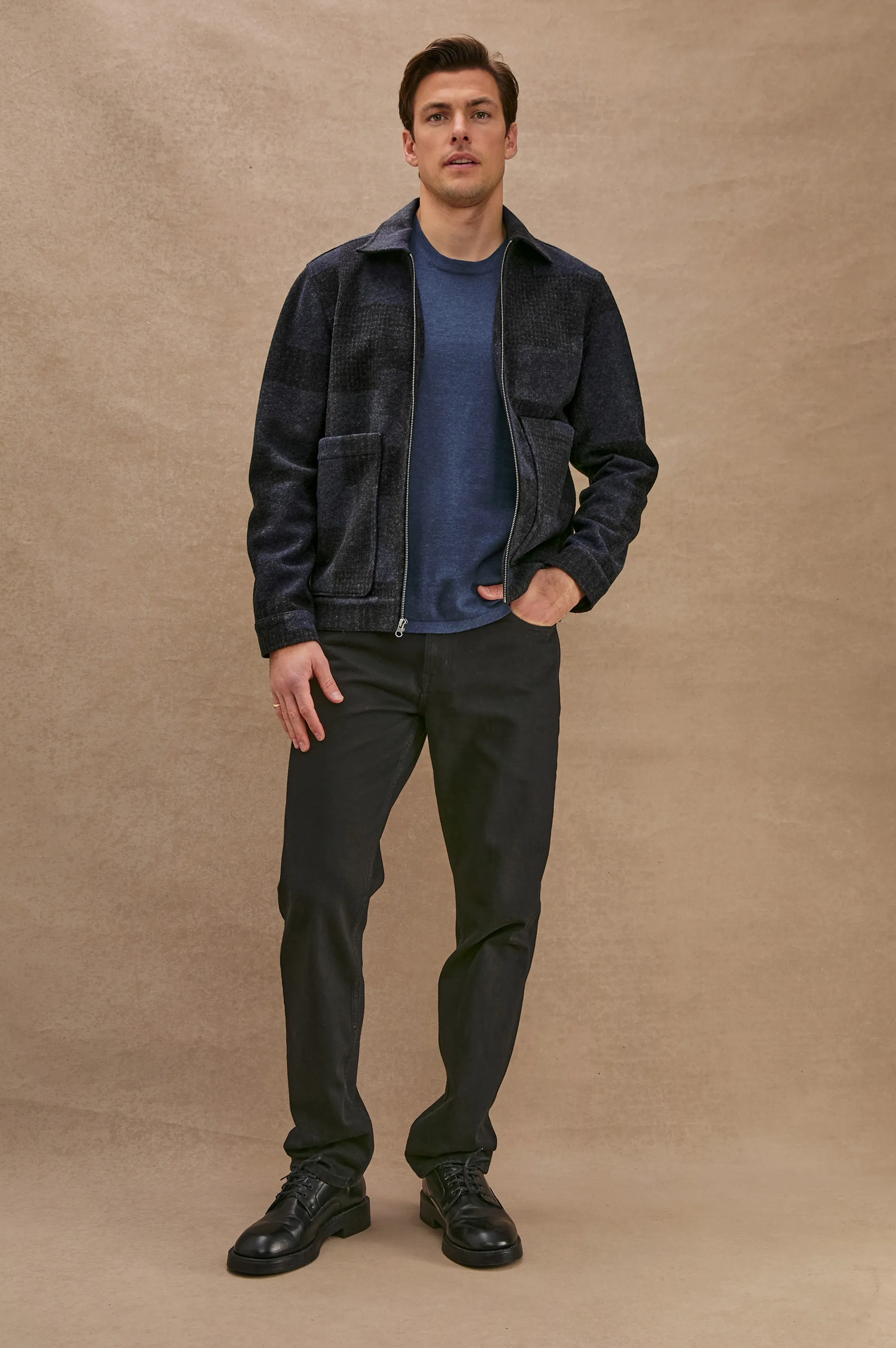 SIMON JACKET - BLACK NAVY BLOCK sold by Rails product image thumbnail 3