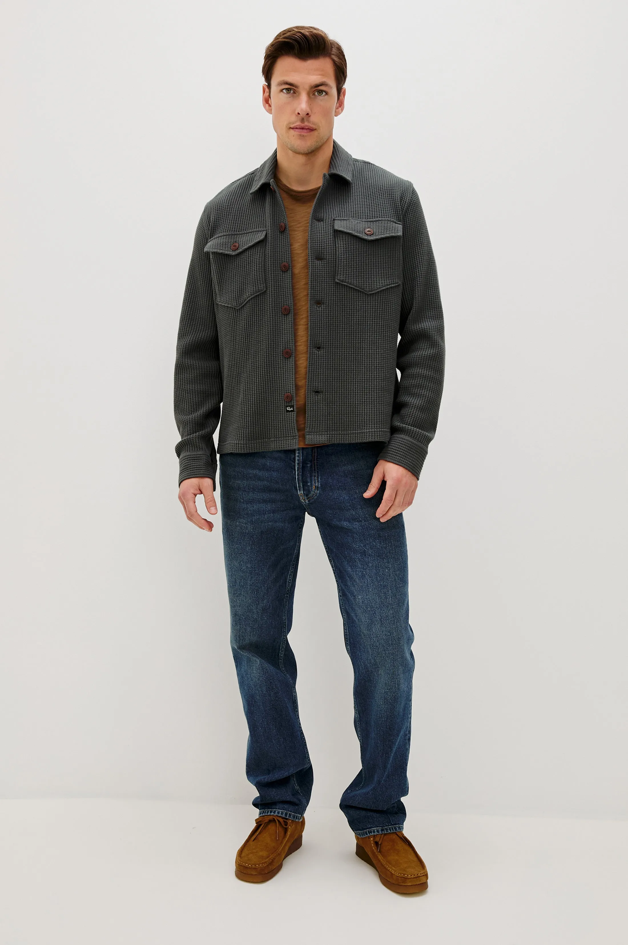 WELLS SHIRT JACKET - INK sold by Rails product image thumbnail 4