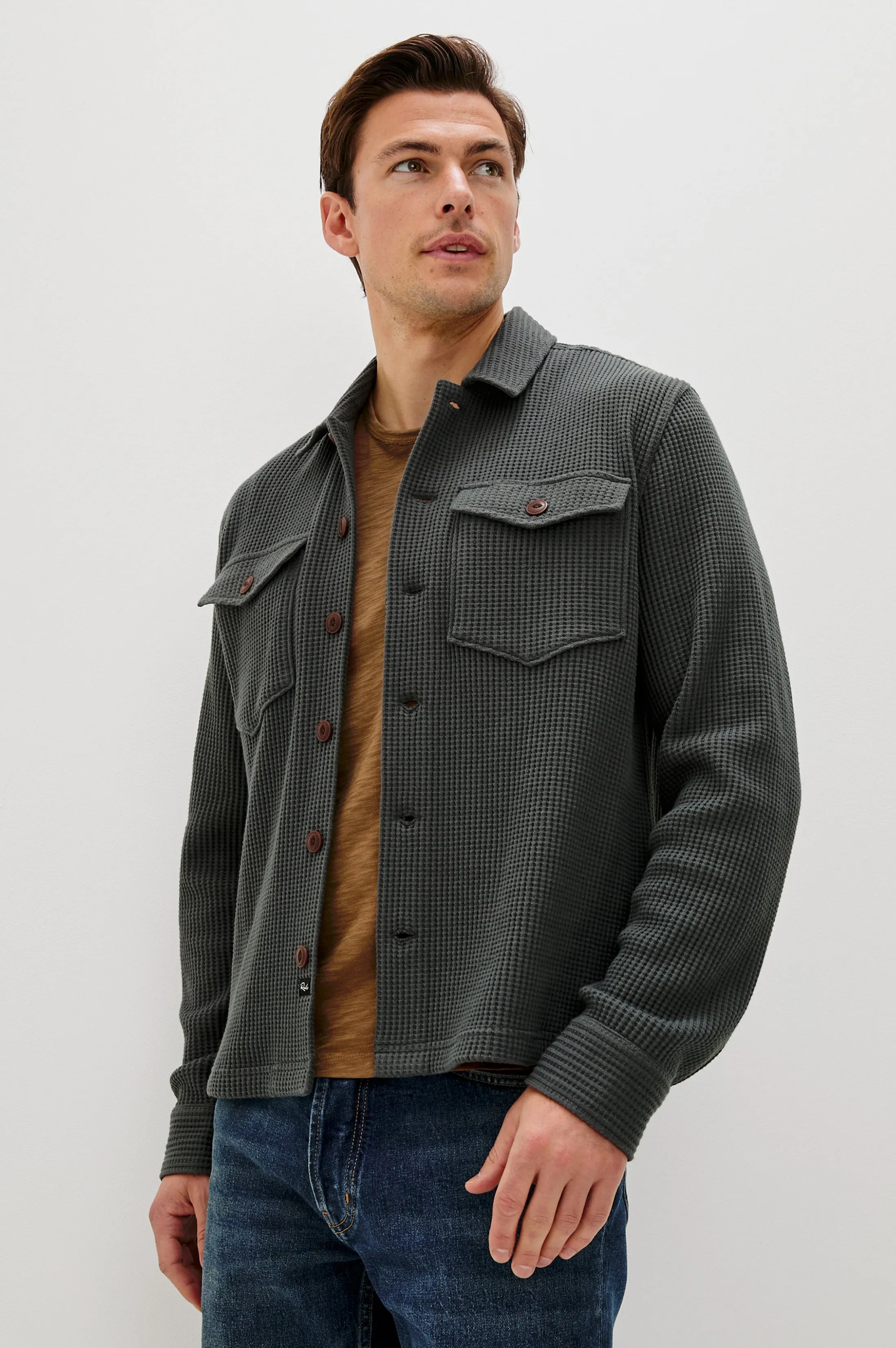 WELLS SHIRT JACKET - INK sold by Rails product image thumbnail 3