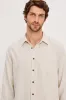 RUNSON SHIRT - CREAM HEATHER sold by Rails