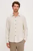RUNSON SHIRT - CREAM HEATHER sold by Rails