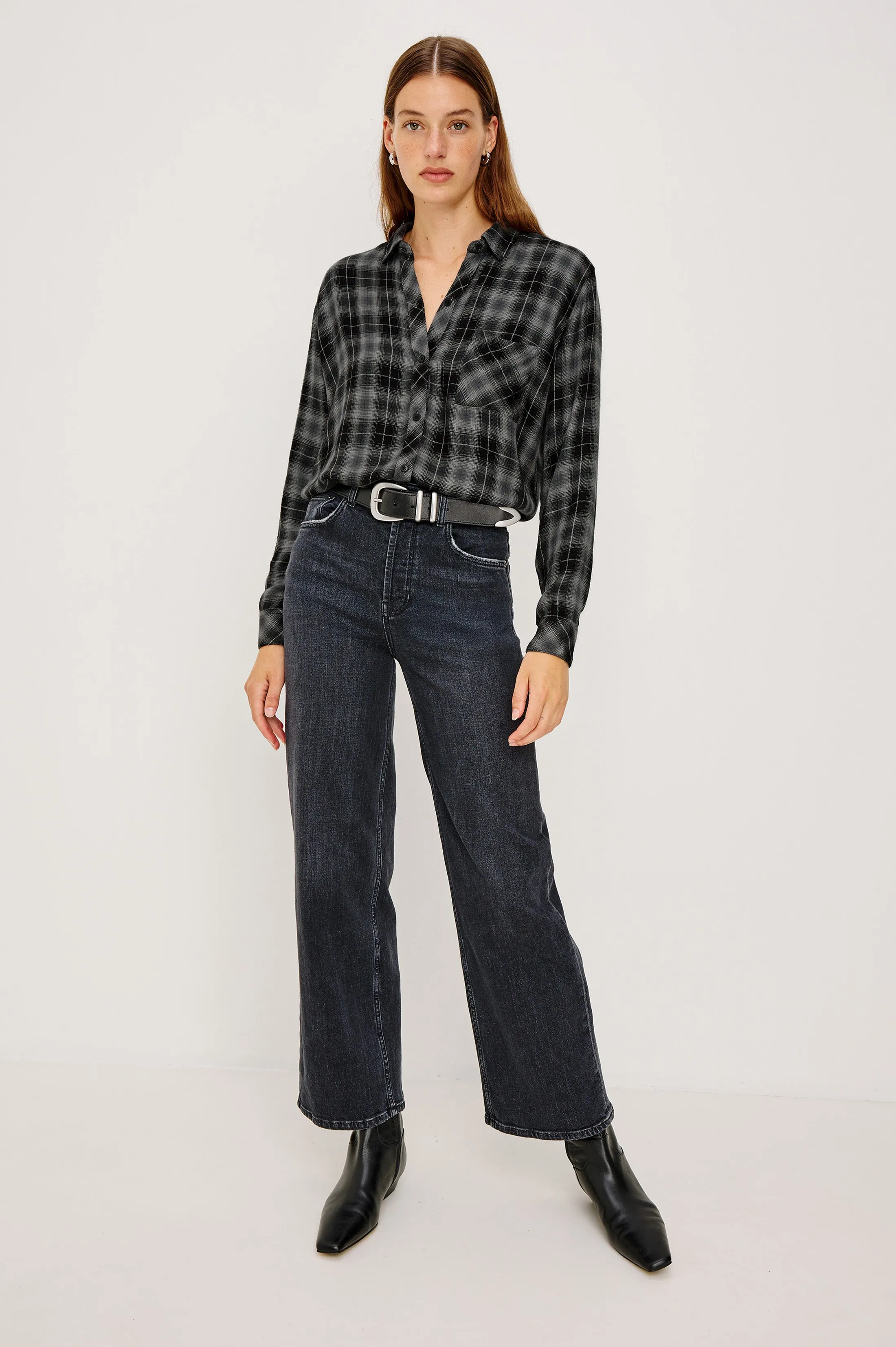 HUNTER SHIRT - CHARCOAL TWILIGHT sold by Rails product image thumbnail 4