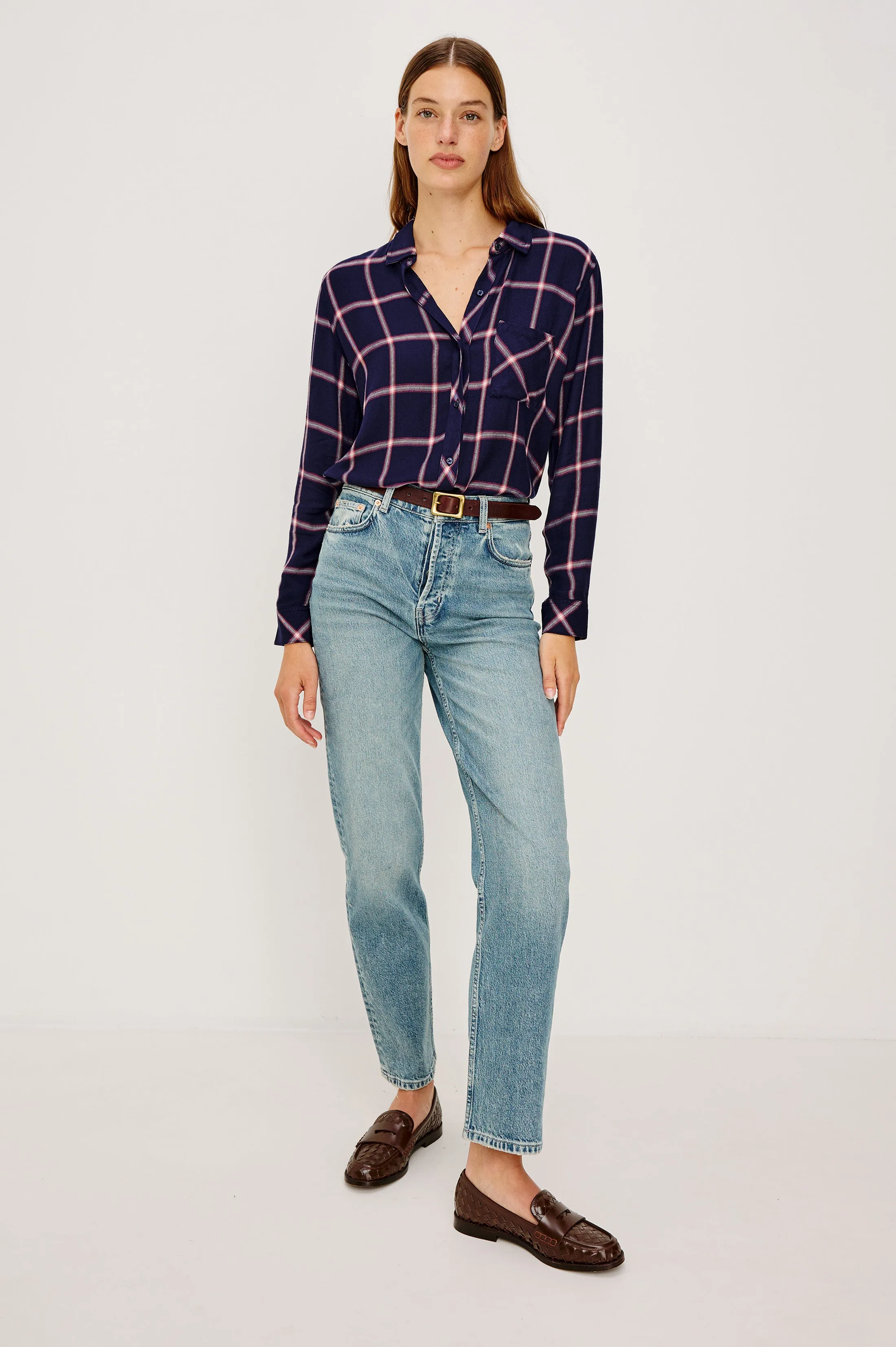 HUNTER SHIRT - SAPPHIRE MAGENTA sold by Rails product image thumbnail 3