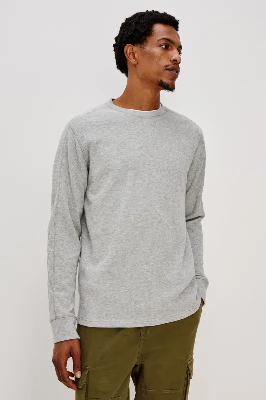 RHEESE LONG SLEEVE TEE - GREY HEATHER made by Rails