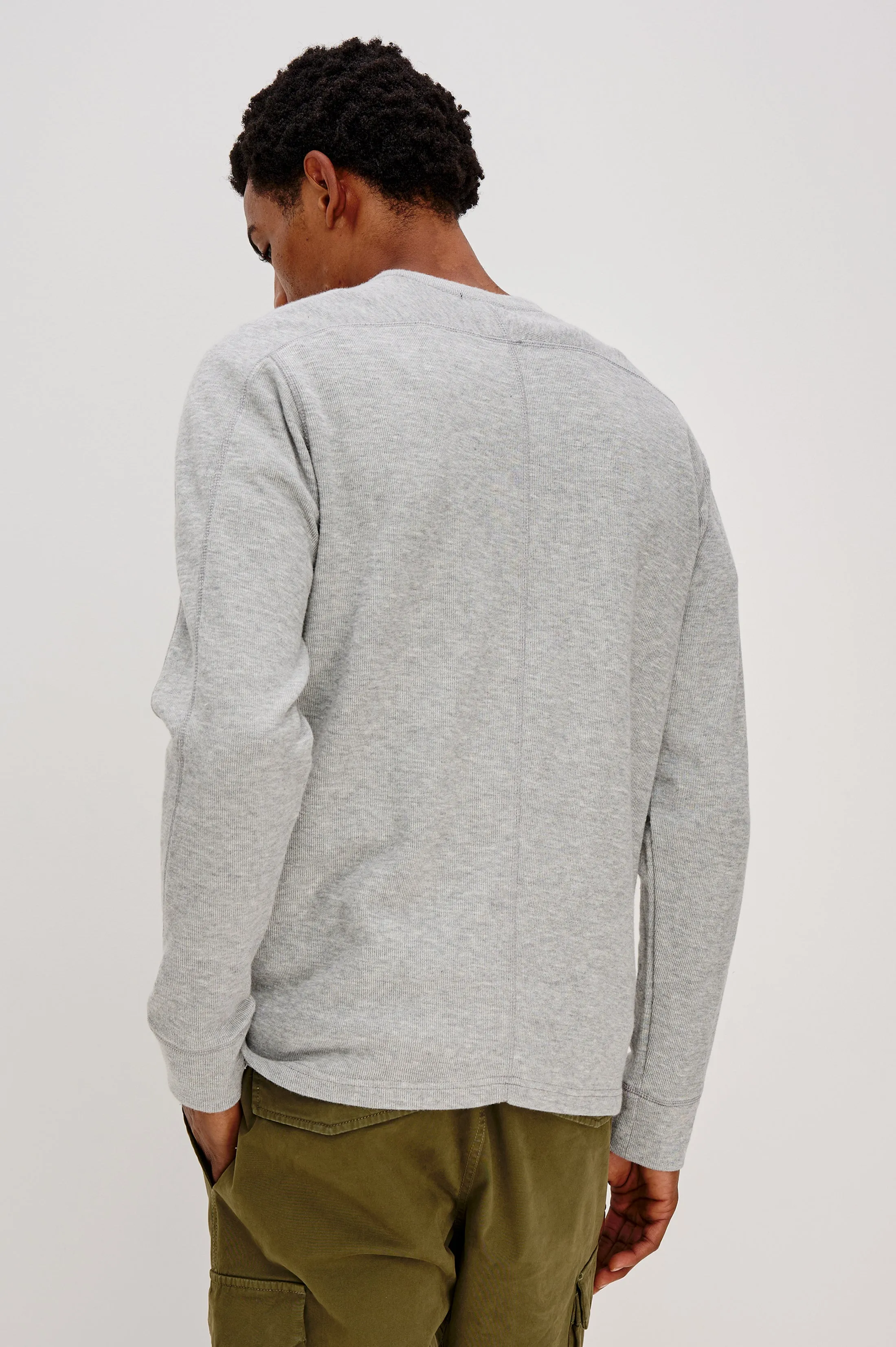 RHEESE LONG SLEEVE TEE - GREY HEATHER sold by Rails product image thumbnail 4