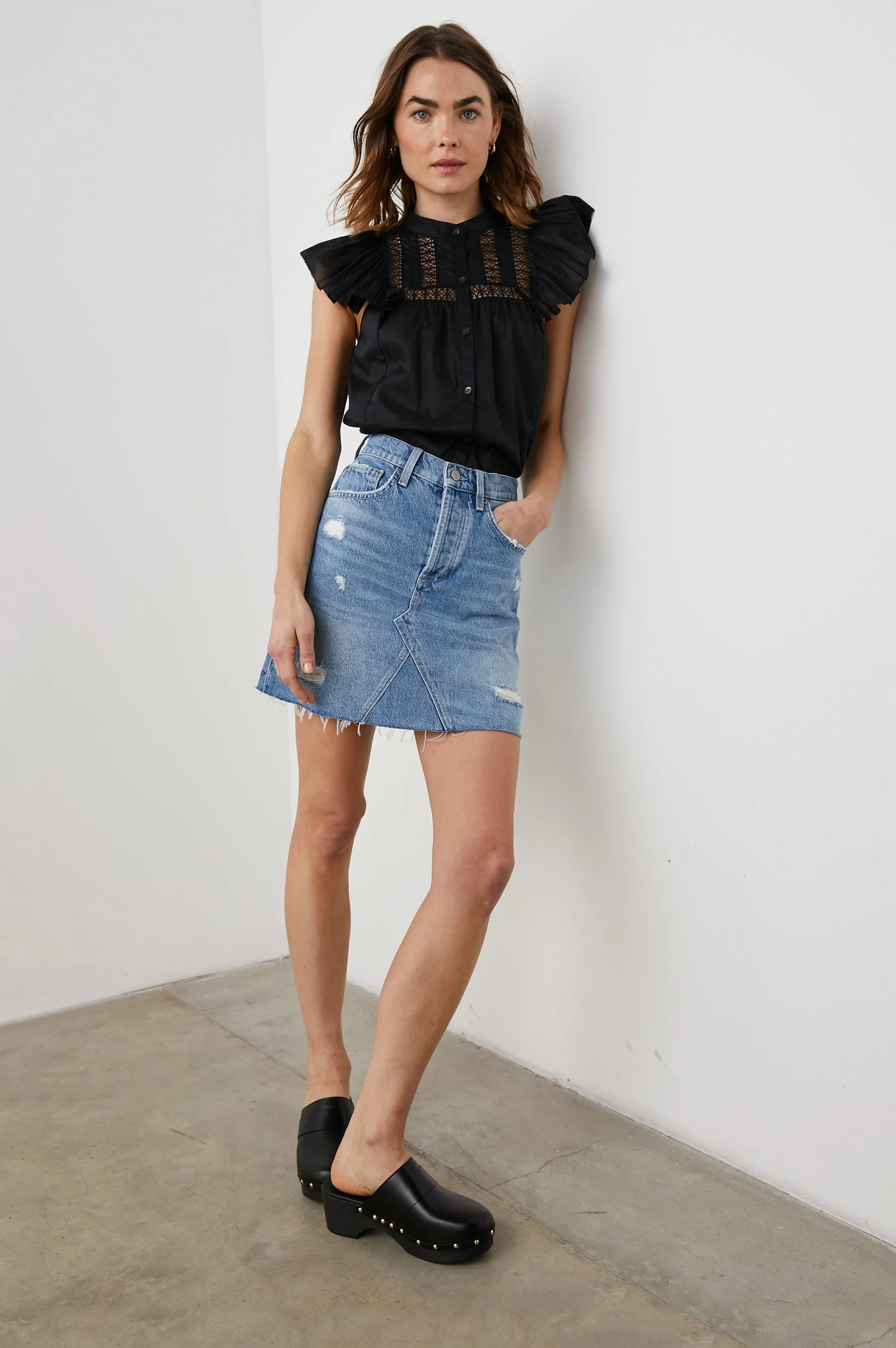 LOUELLA TOP - TRUE BLACK sold by Rails product image thumbnail 4