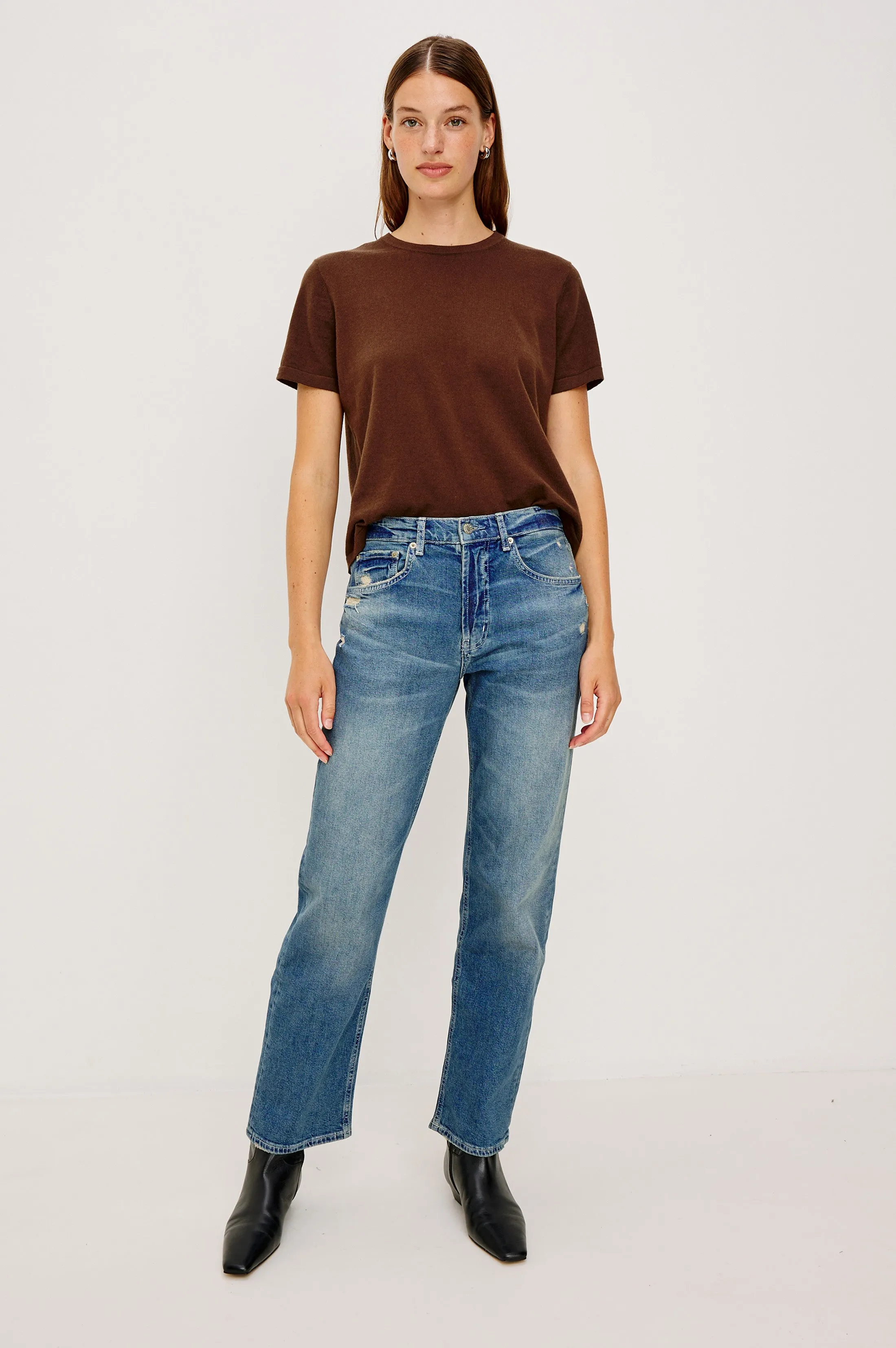 DEL MAR BOYFRIEND - TINTED INDIGO DESTROY sold by Rails