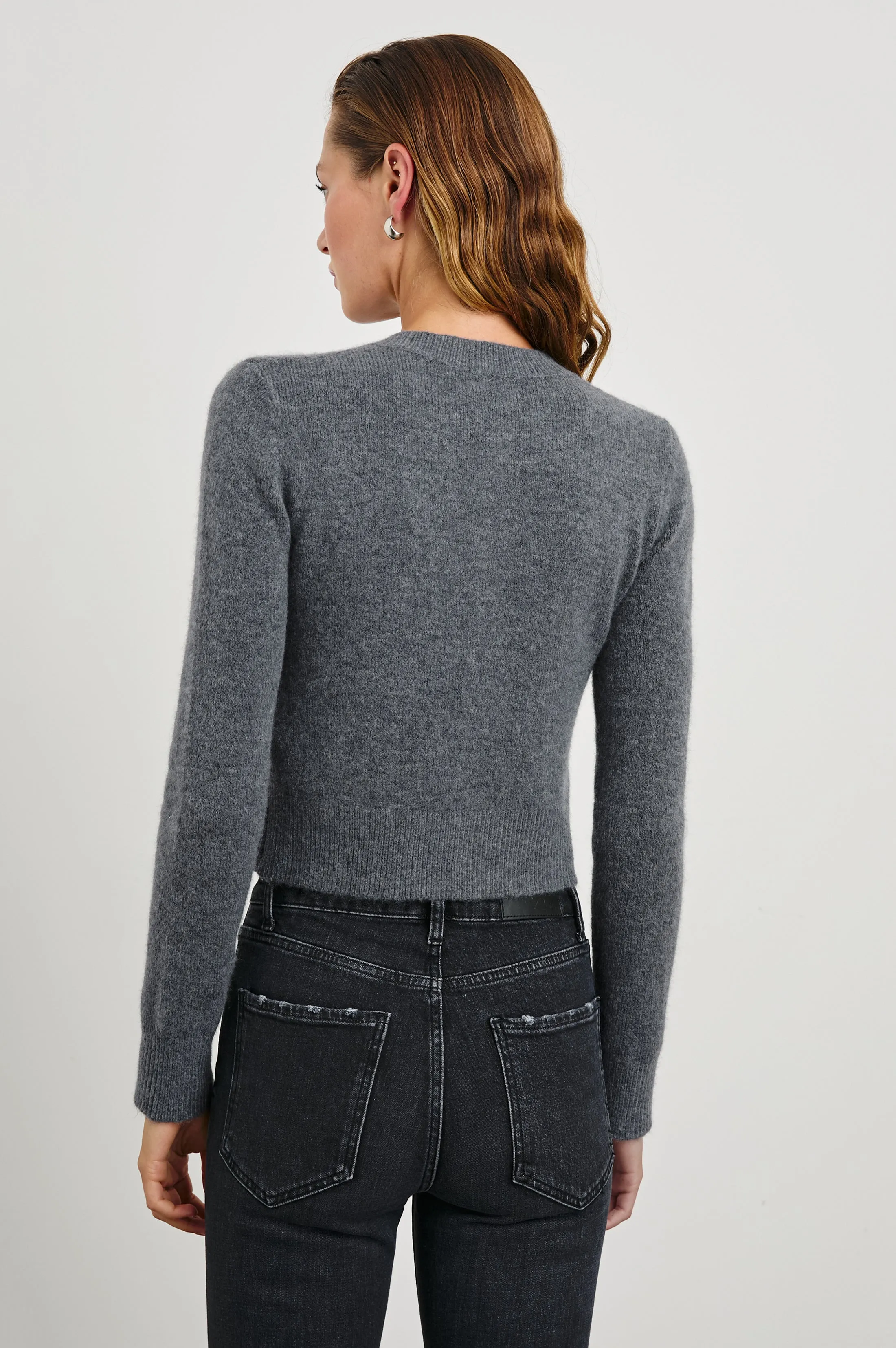 MATILDA CARDIGAN - CHARCOAL sold by Rails product image thumbnail 5