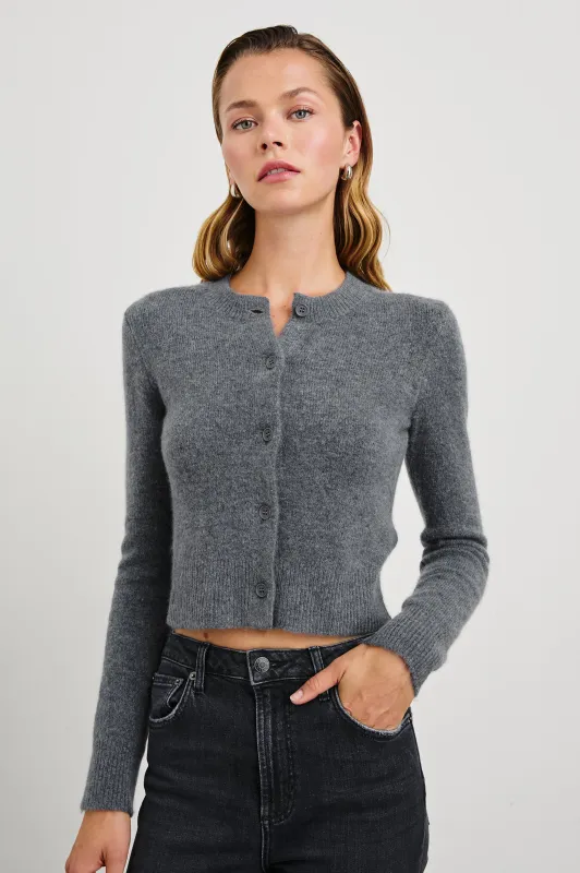 MATILDA CARDIGAN - CHARCOAL sold by Rails