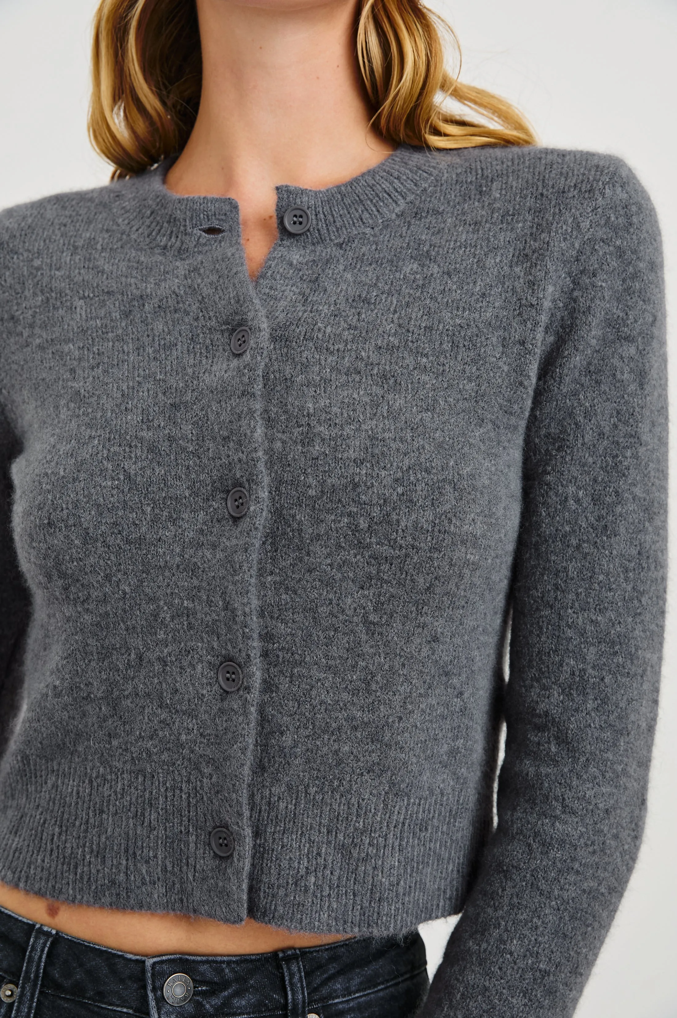 MATILDA CARDIGAN - CHARCOAL sold by Rails product image thumbnail 2