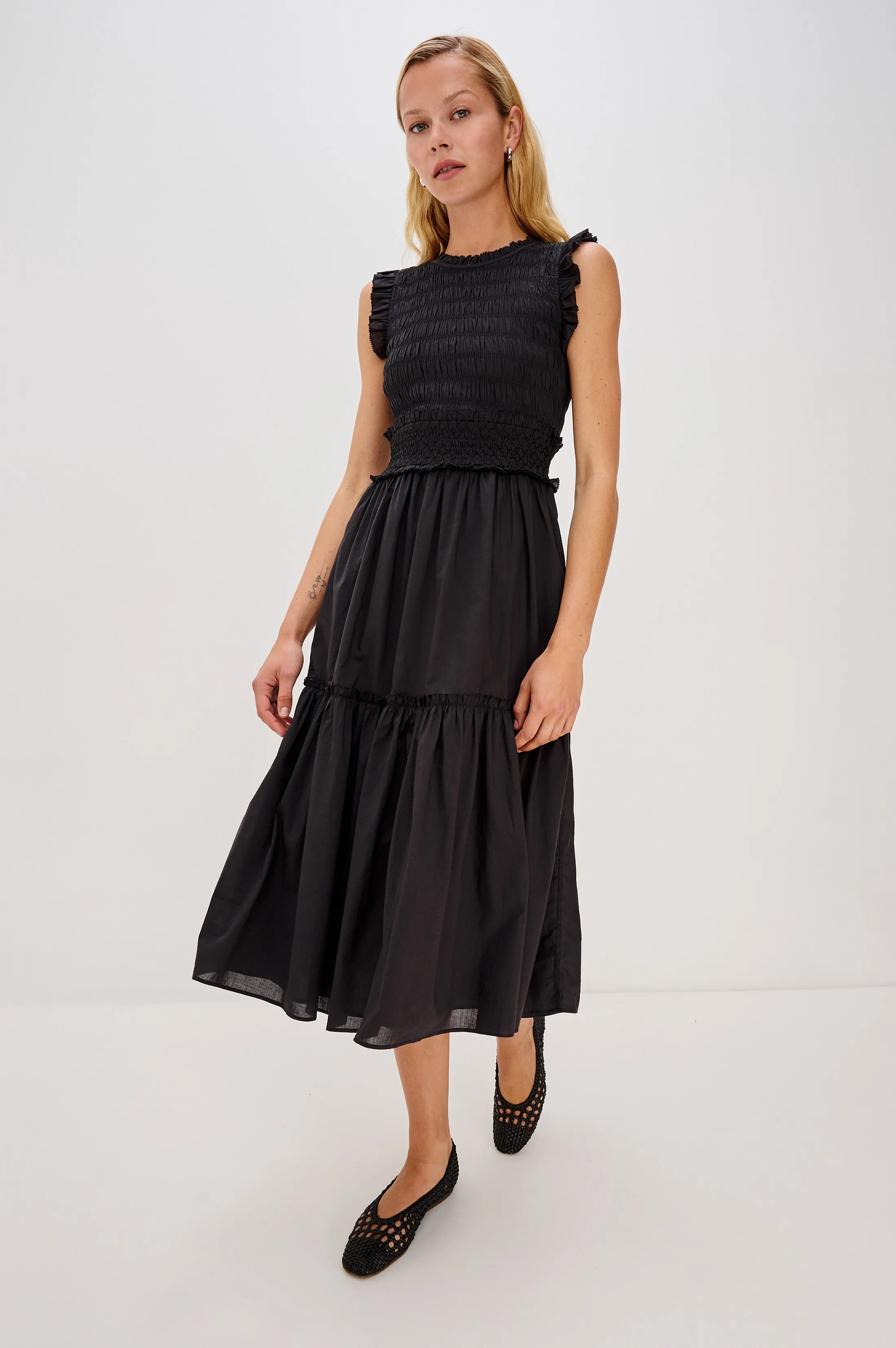 VIVIER DRESS - BLACK sold by Rails