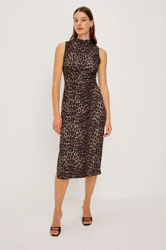 REBECCA DRESS - BROWN NALA sold by Rails