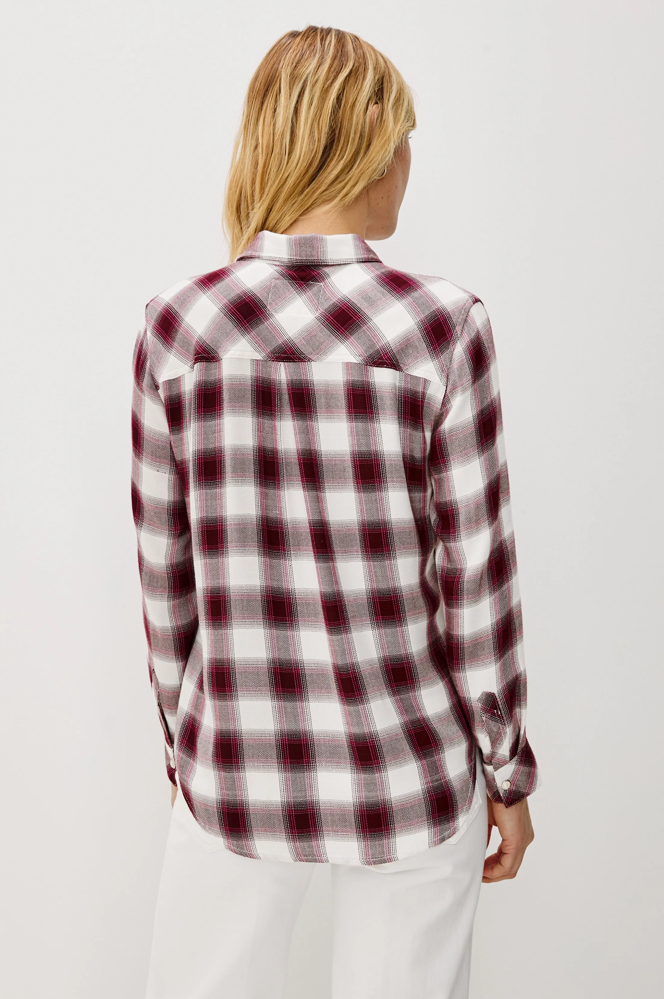 HUNTER SHIRT - RASPBERRY WINE sold by Rails product image thumbnail 5