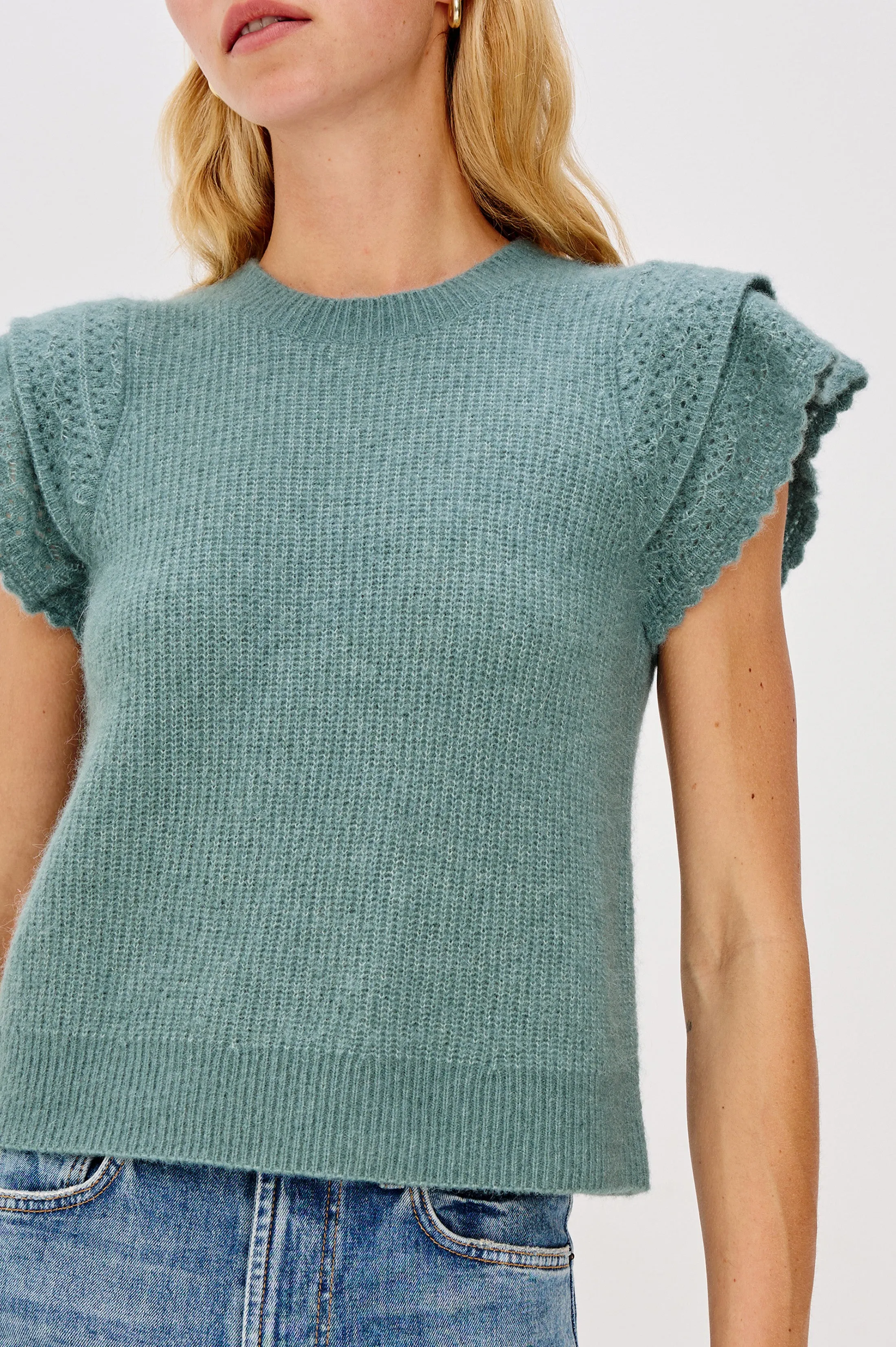 STASIA TOP - TEAL sold by Rails product image thumbnail 2