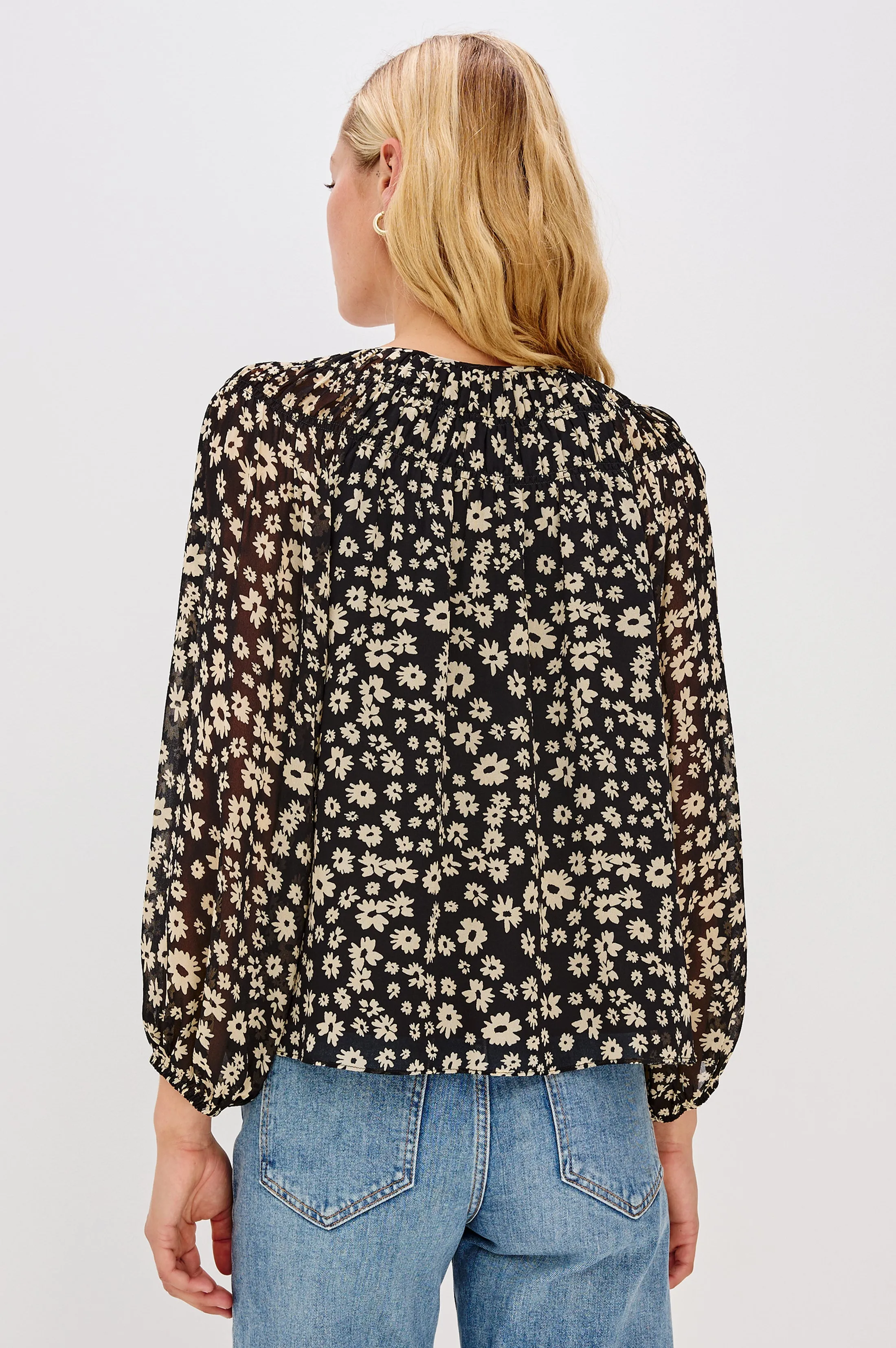 ISOLDE TOP - SUN DAISIES sold by Rails product image thumbnail 5