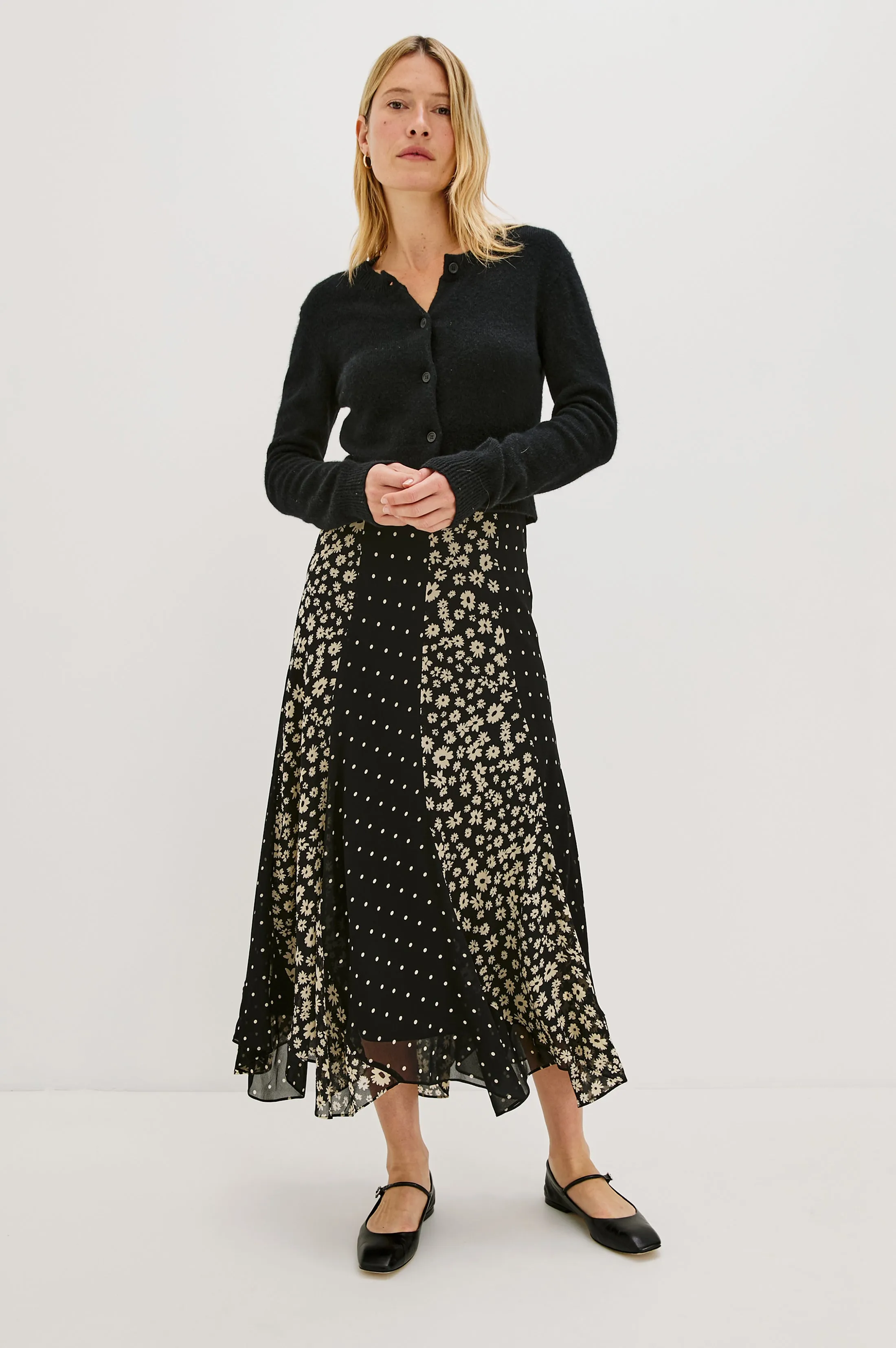 FELINA SKIRT - DAISY DOT COMBO sold by Rails product image thumbnail 4