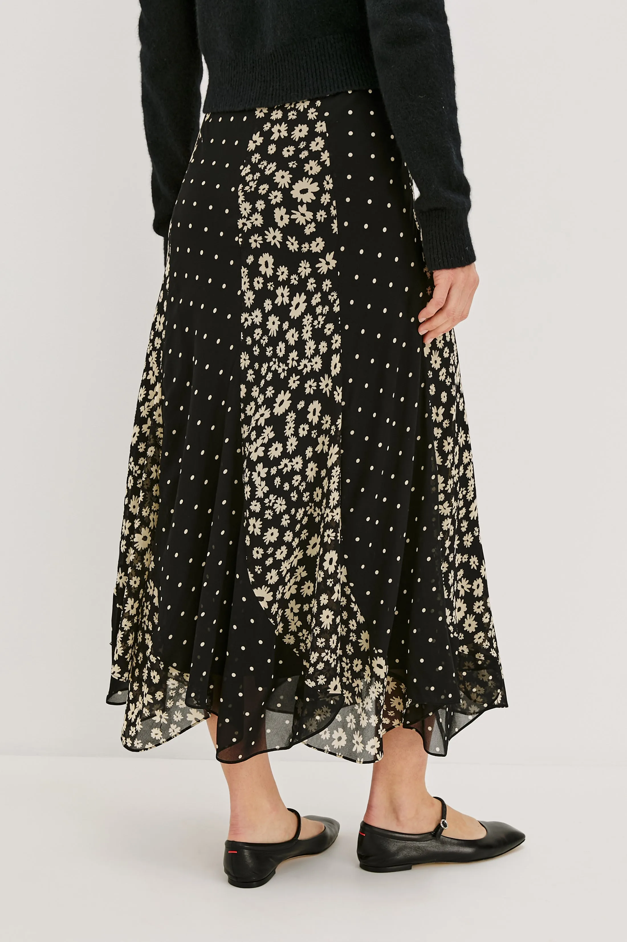 FELINA SKIRT - DAISY DOT COMBO sold by Rails product image thumbnail 5
