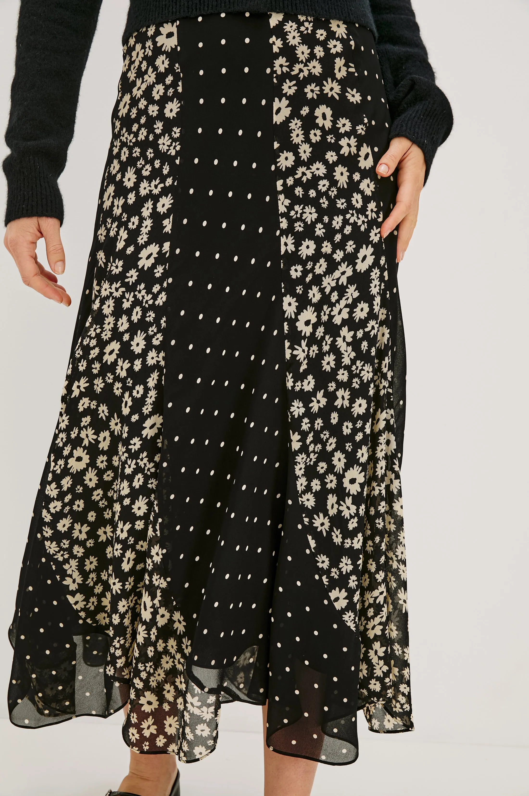 FELINA SKIRT - DAISY DOT COMBO sold by Rails product image thumbnail 2