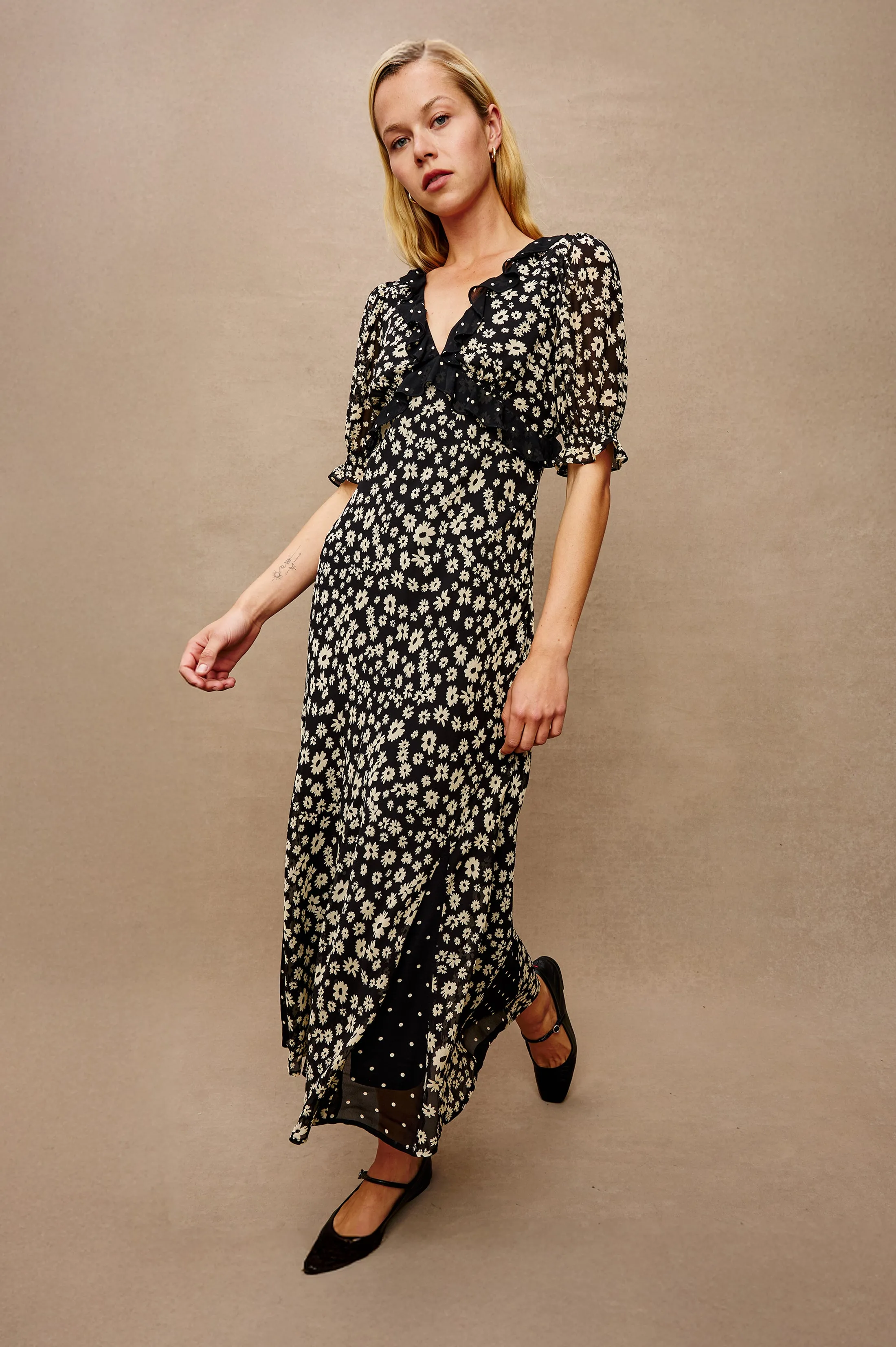 ANNMARIE DRESS - DAISY DOT COMBO sold by Rails