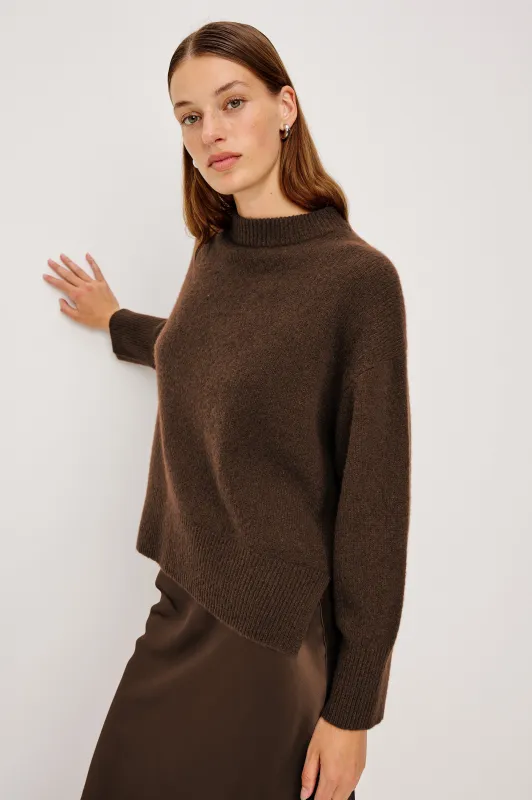MIRANDA SWEATER - CHOCOLATE sold by Rails