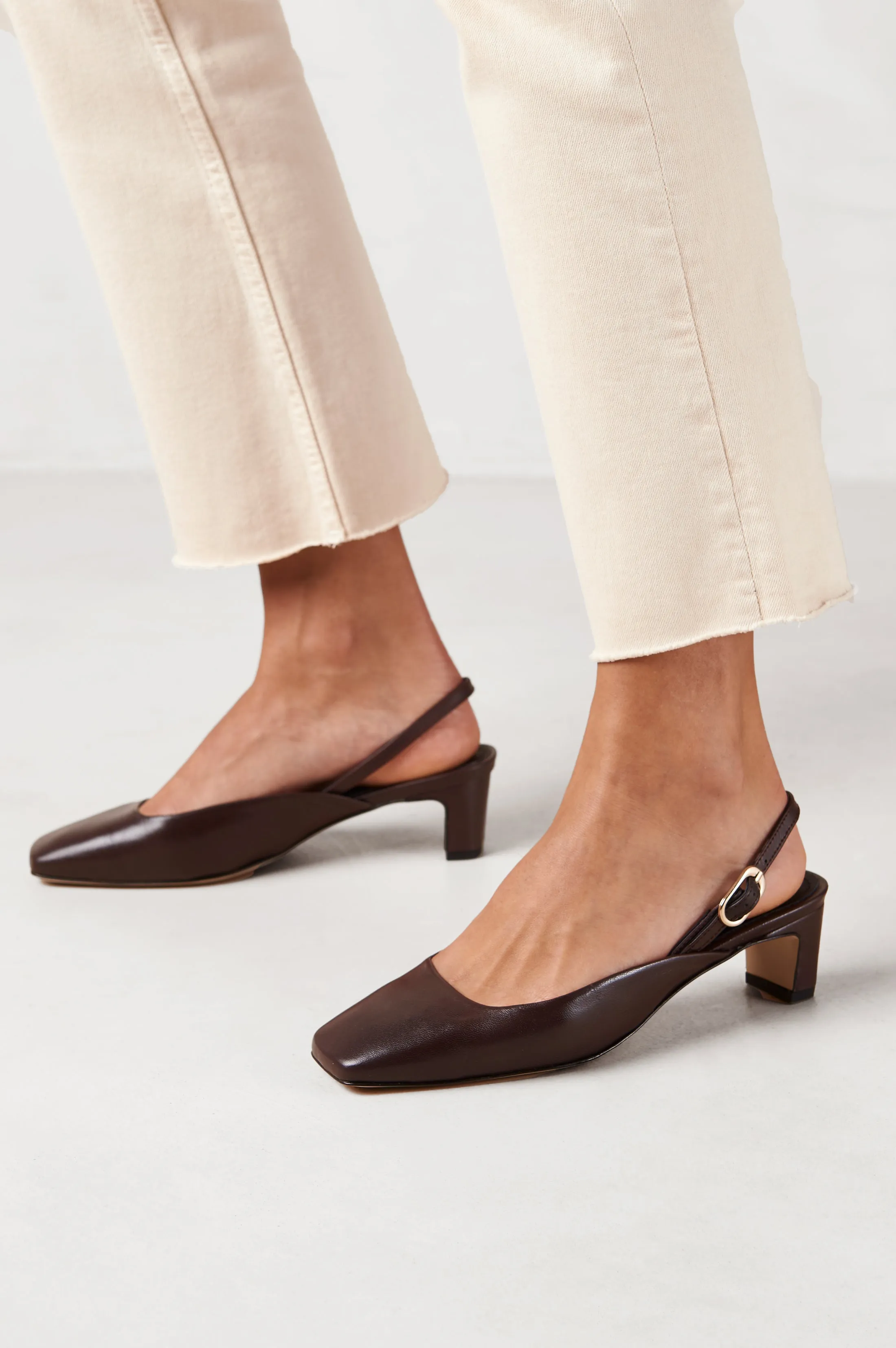 ALOHAS LINDY SLINGBACK - COFFEE BROWN sold by Rails