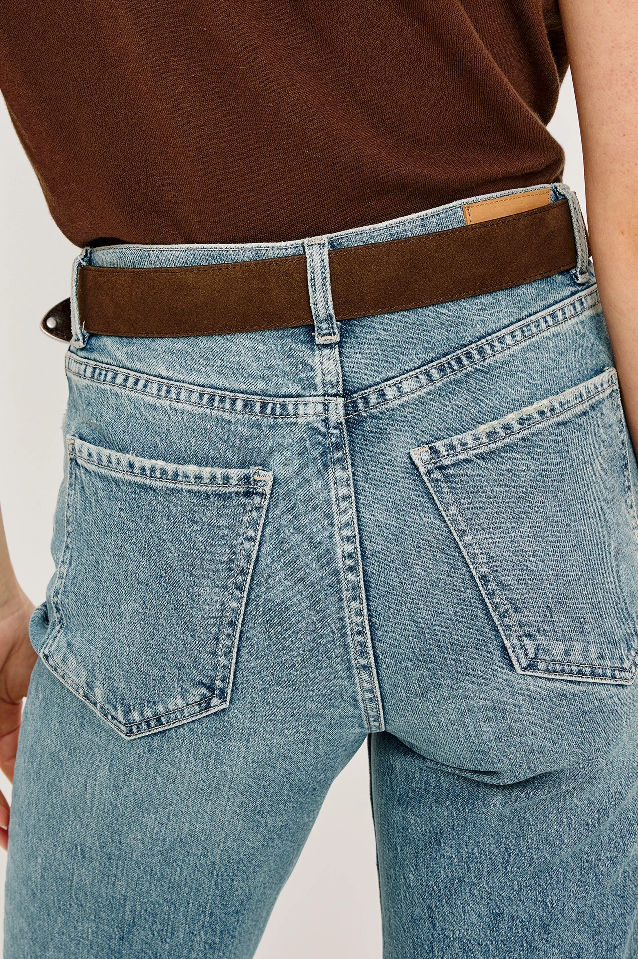 RYDER BELT - CHOCOLATE SUEDE sold by Rails product image thumbnail 4