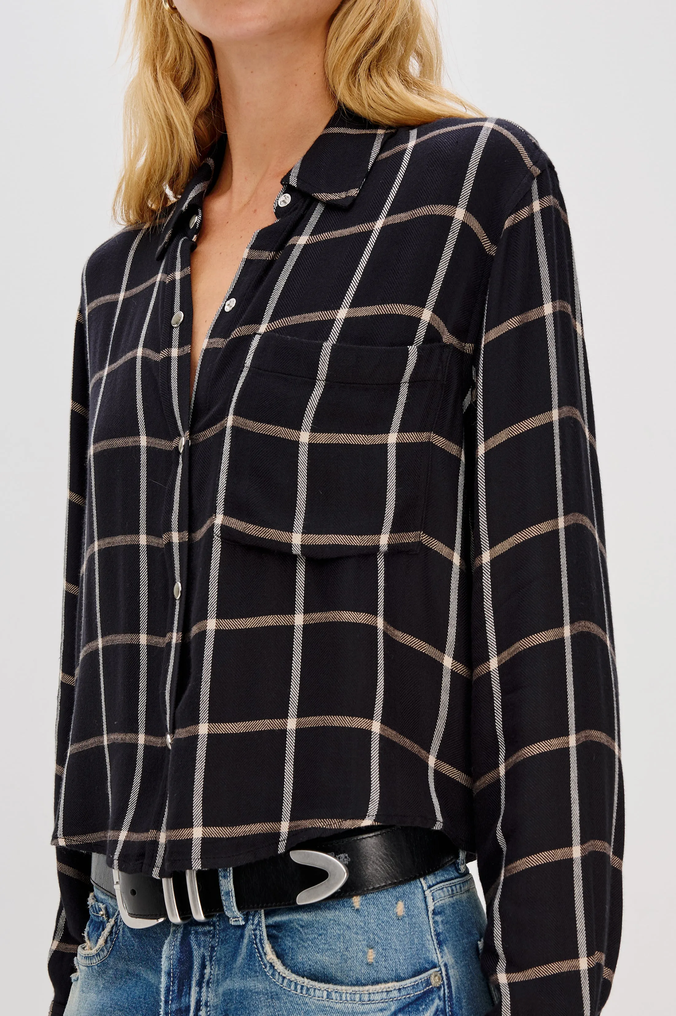 MALIN SHIRT - ONYX SAND BIRCH sold by Rails product image thumbnail 2