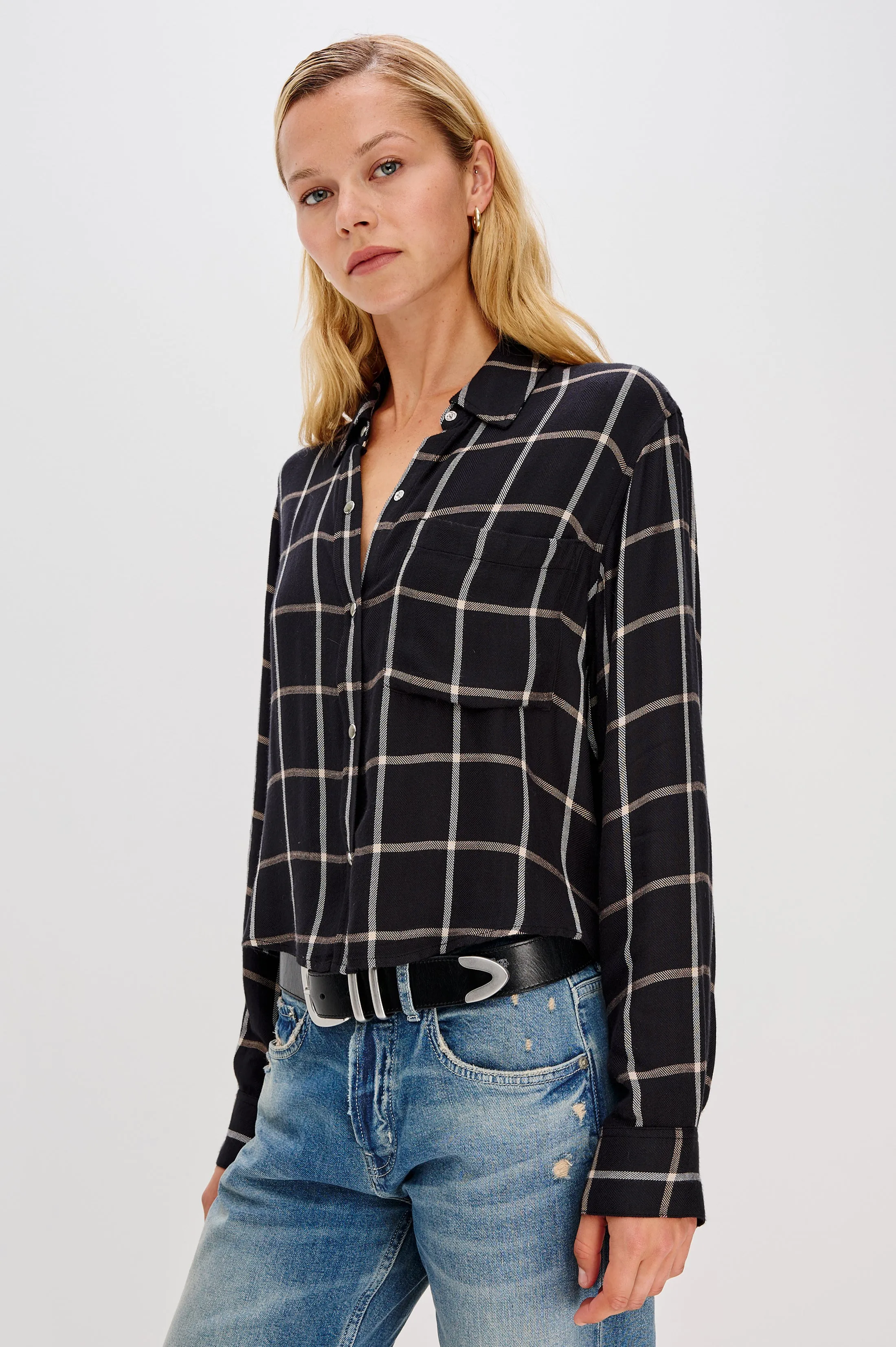 MALIN SHIRT - ONYX SAND BIRCH sold by Rails product image thumbnail 4