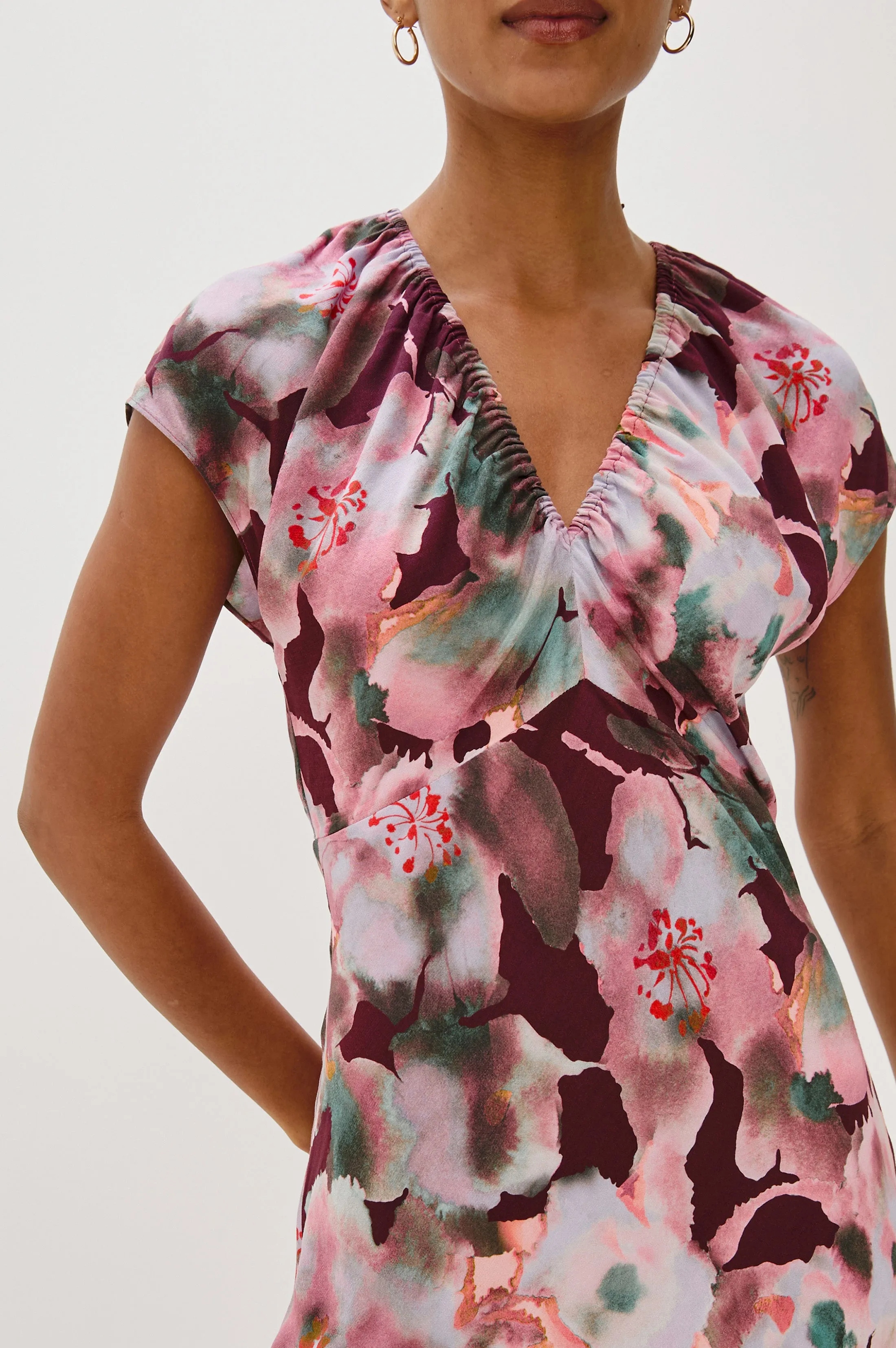 KOURT DRESS - MAGENTA VERBENA sold by Rails product image thumbnail 2