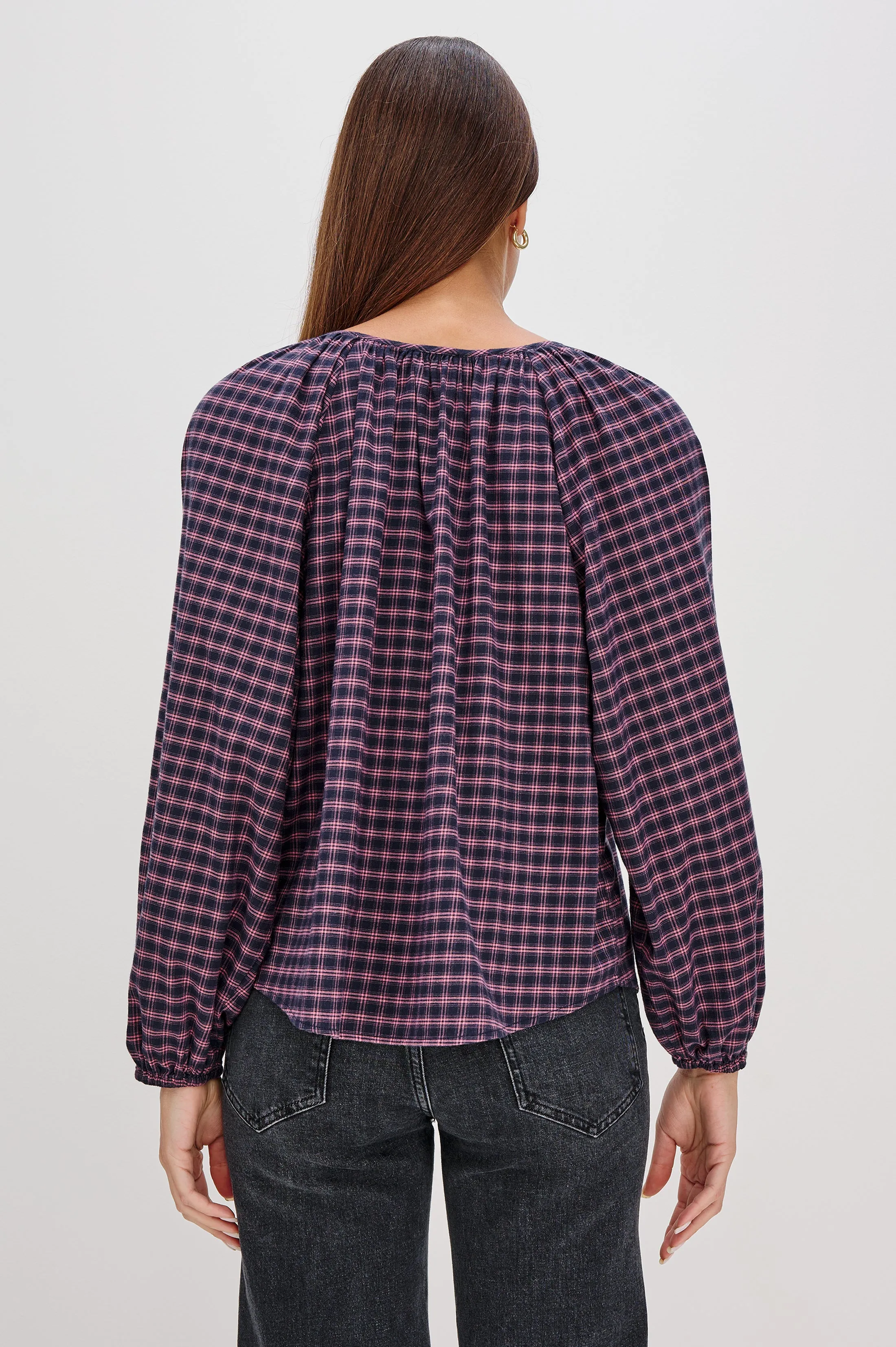 INDI TOP - ROSE CHECK sold by Rails product image thumbnail 5