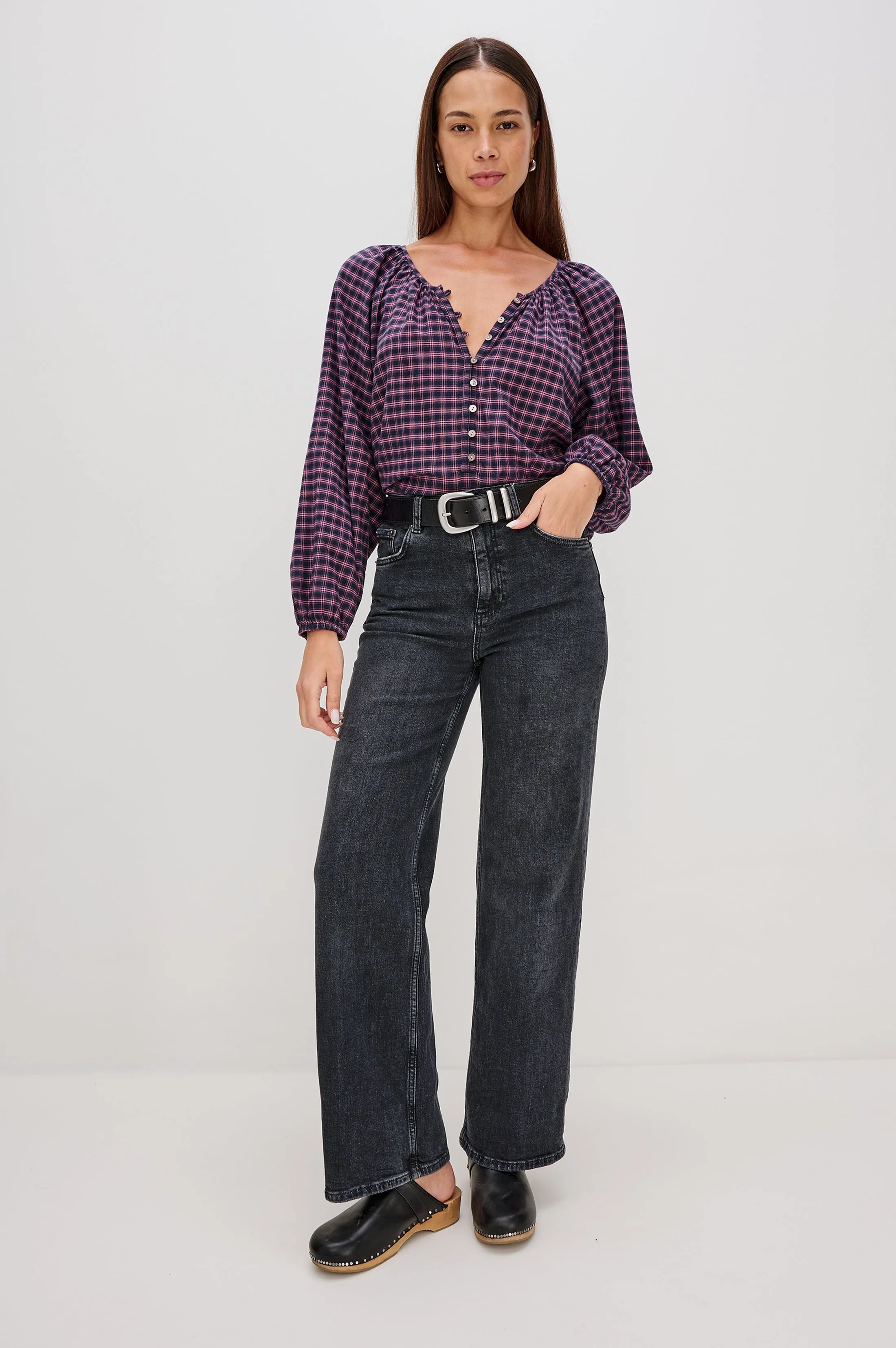 INDI TOP - ROSE CHECK sold by Rails product image thumbnail 3