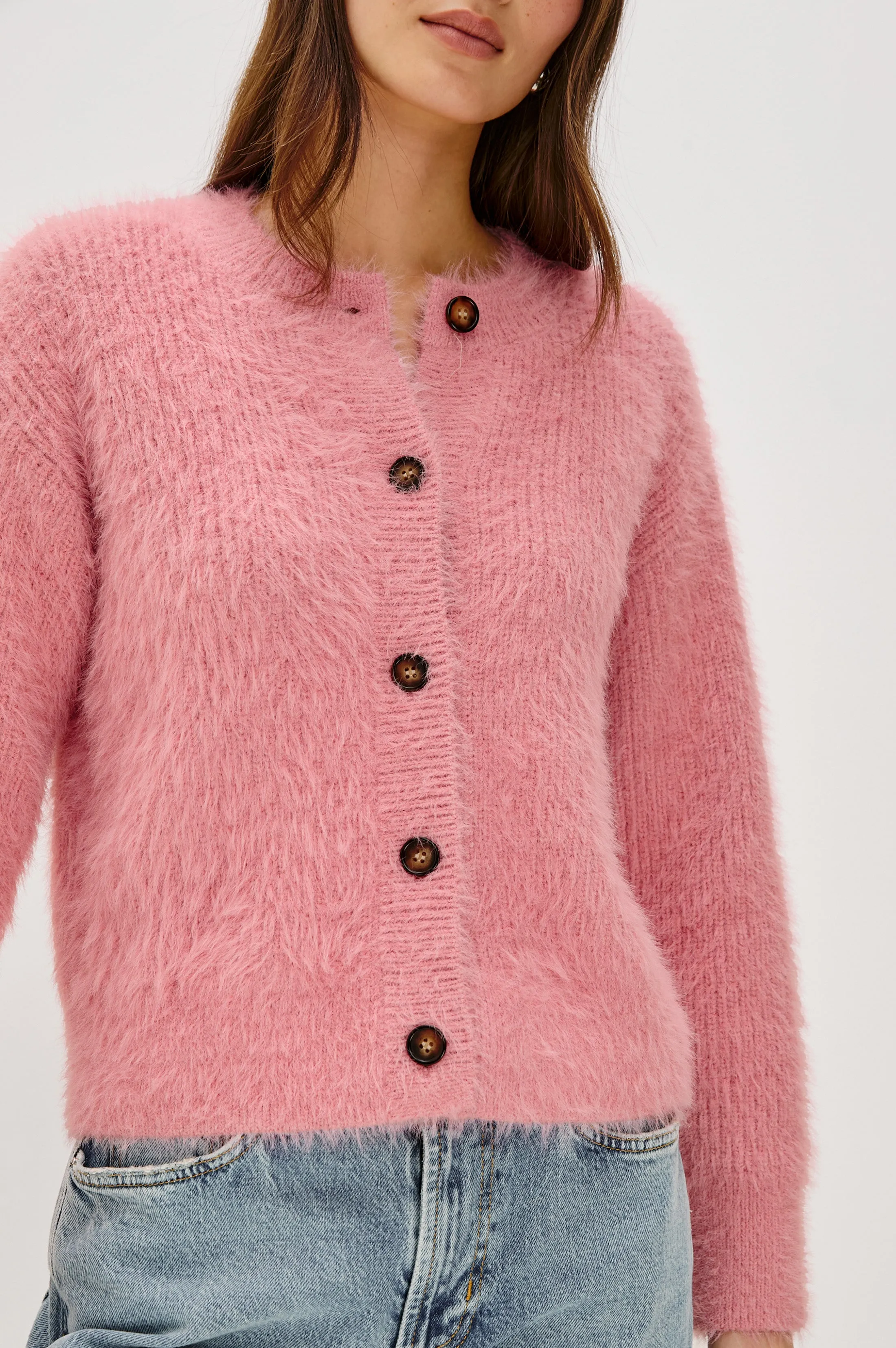 MELO CARDIGAN - HEATHER PINK sold by Rails product image thumbnail 2