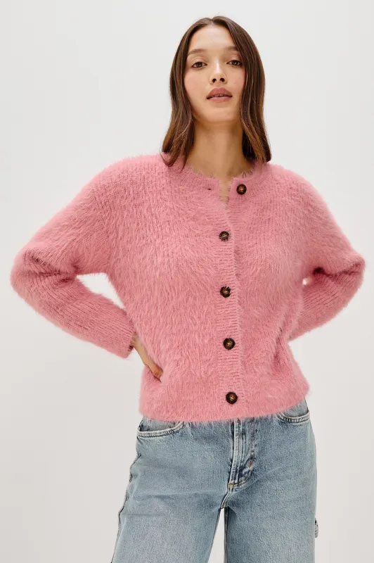 MELO CARDIGAN - HEATHER PINK sold by Rails