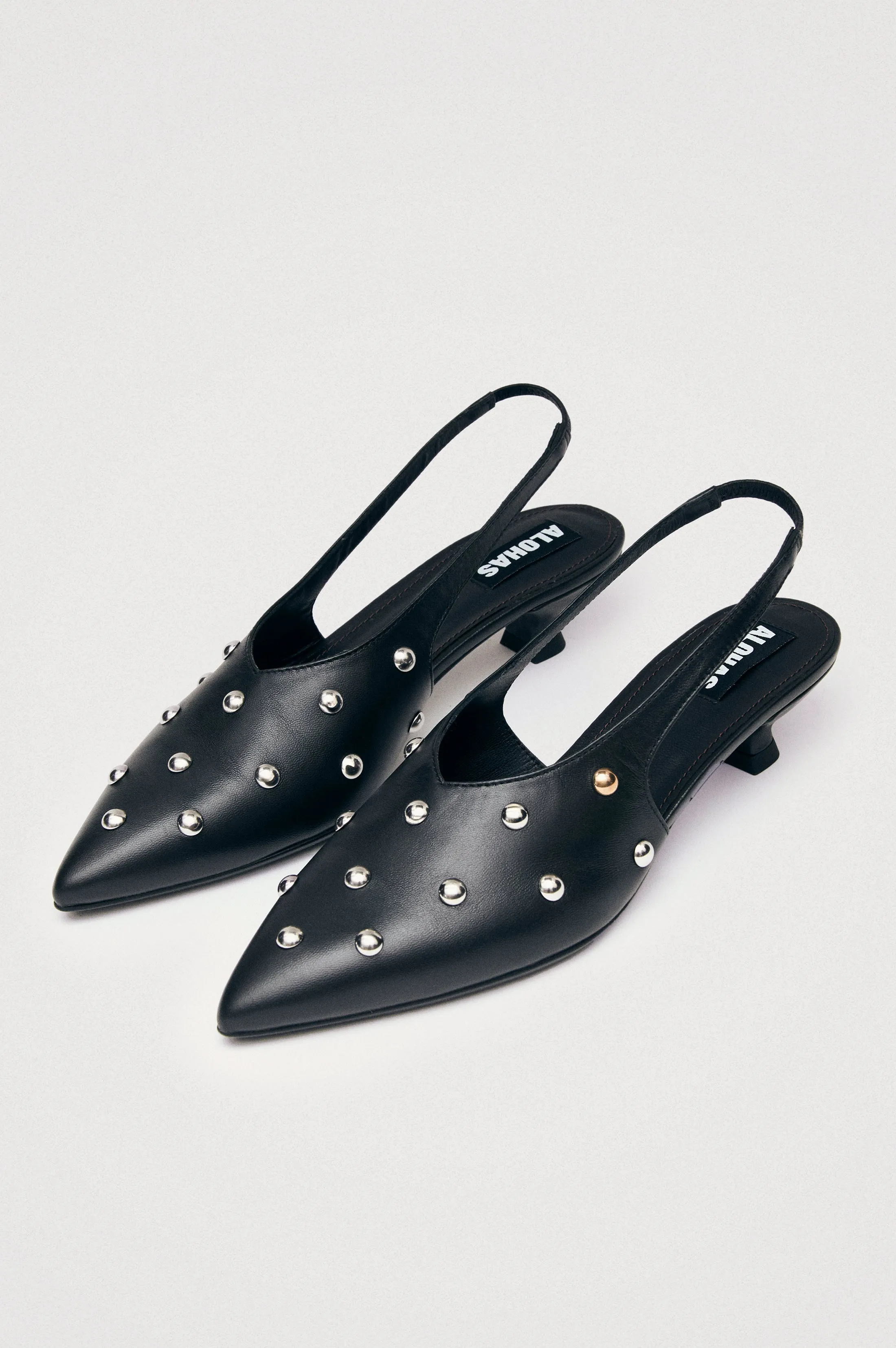 ALOHAS EROS SLINGBACK - STUD BLACK sold by Rails