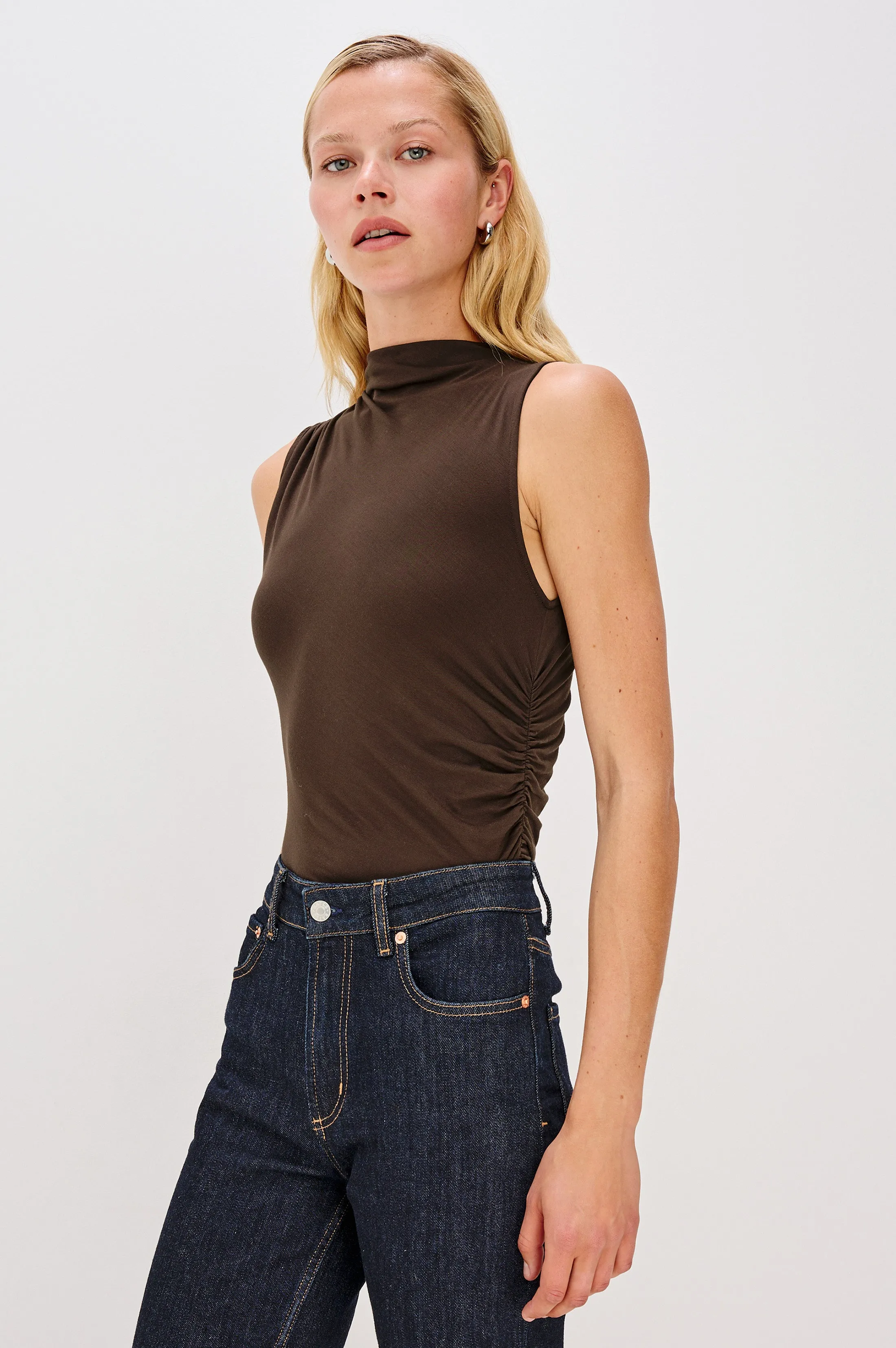 CHRISTEN TOP - ESPRESSO sold by Rails