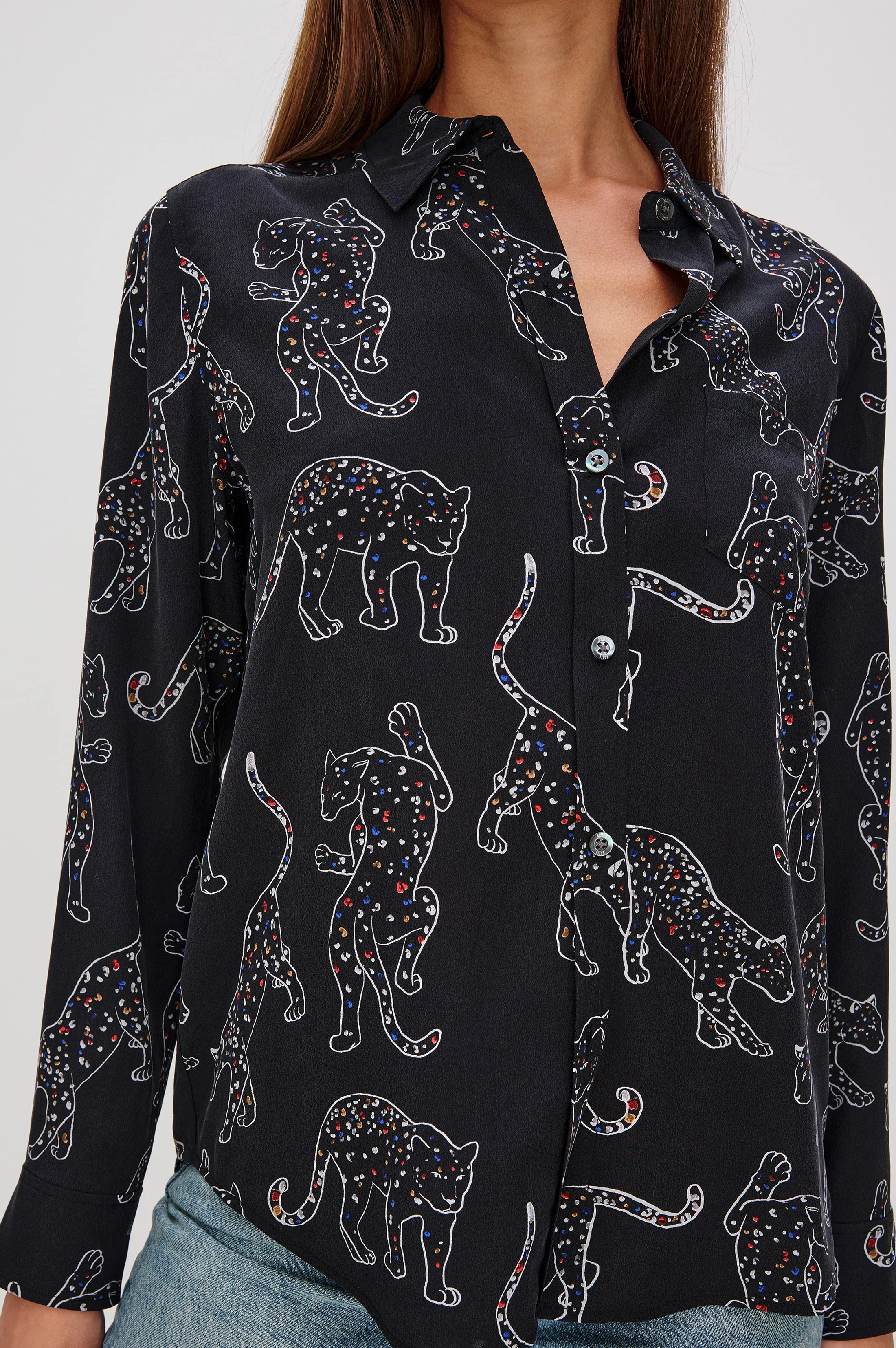 KATE SHIRT - BLACK JAGUARS sold by Rails product image thumbnail 2