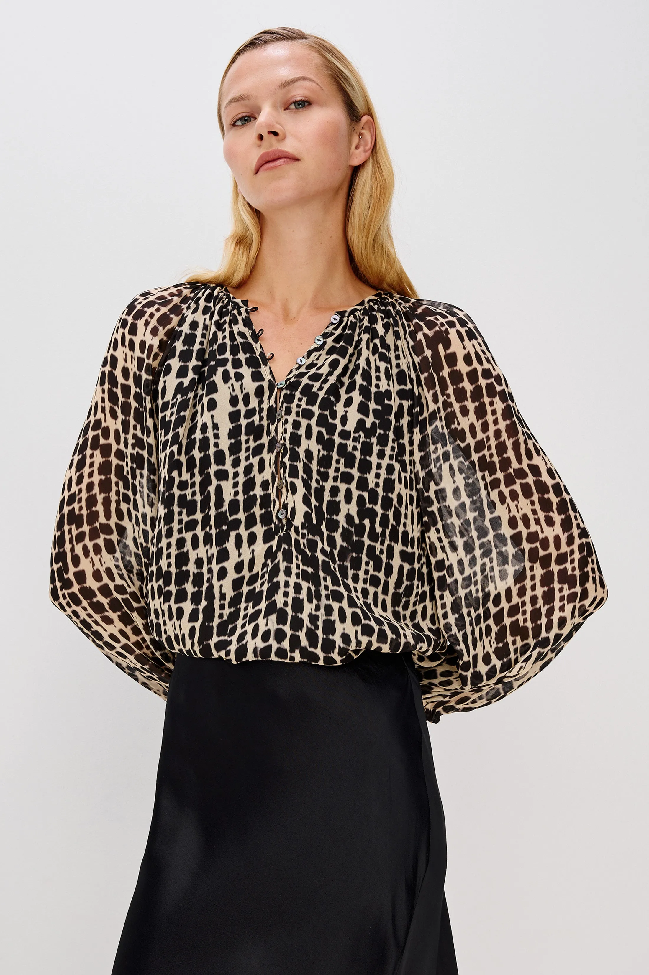 INDI TOP - SPOTTED SHIBORI sold by Rails product image thumbnail 4