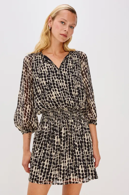 KARI DRESS - SPOTTED SHIBORI sold by Rails