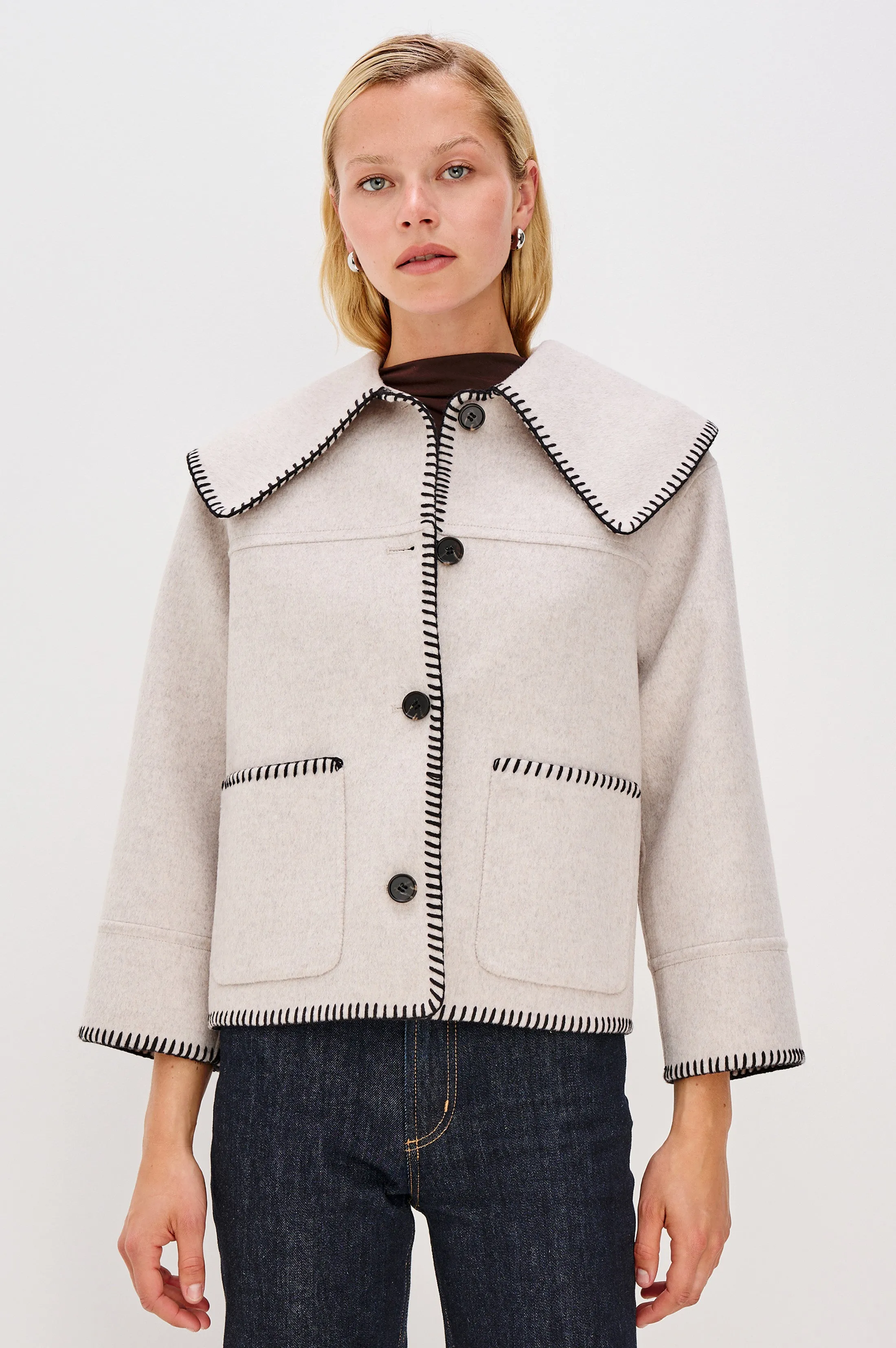 PATTY JACKET - OATMEAL sold by Rails