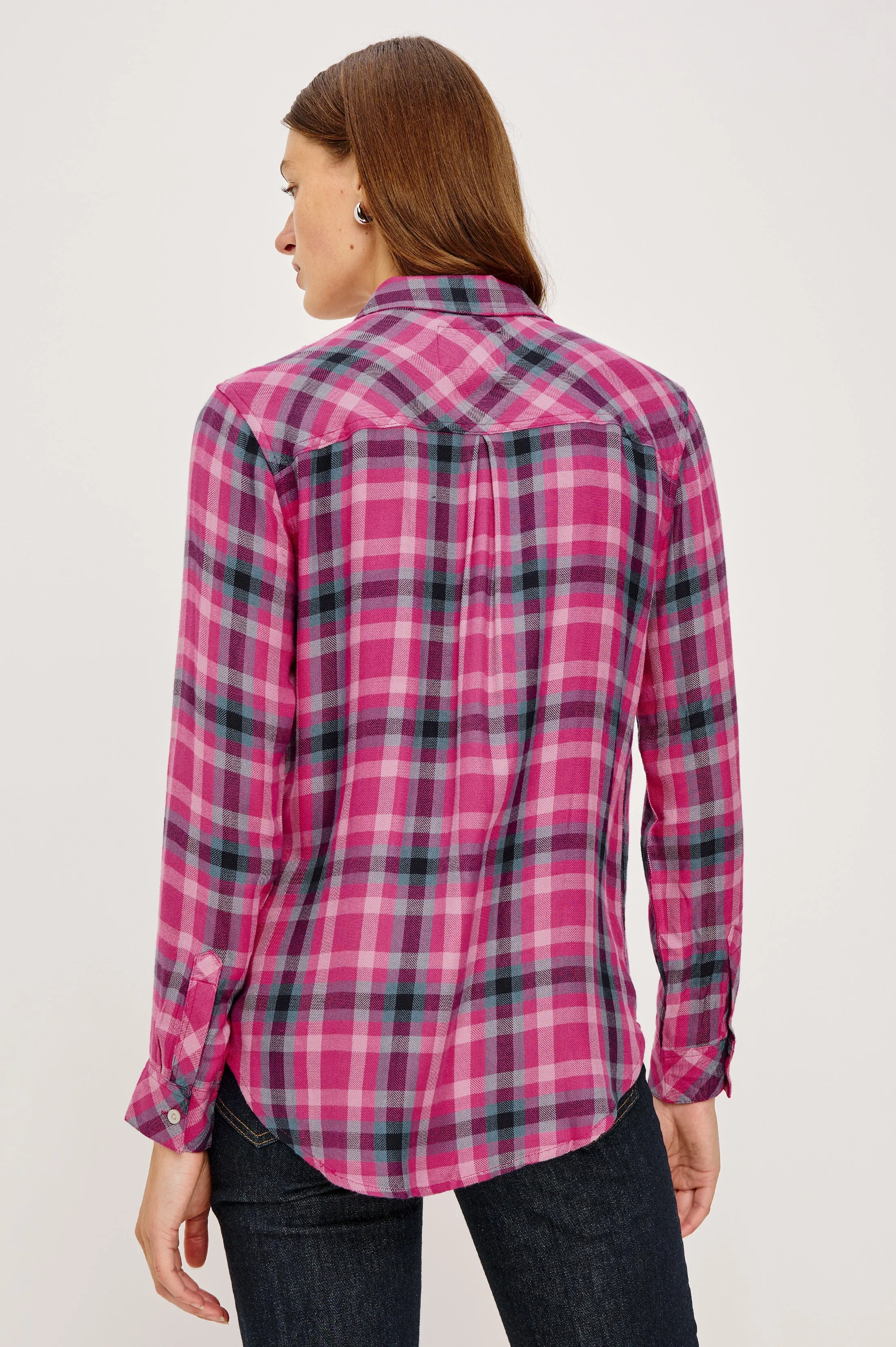 HUNTER SHIRT - MAGENTA STONE BLUE sold by Rails product image thumbnail 5