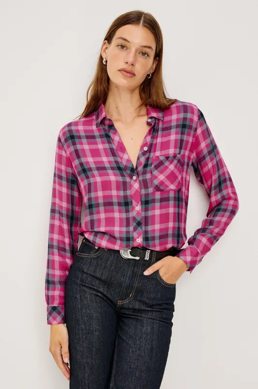 BREAST CANCER AWARENESS HUNTER SHIRT - MAGENTA STONE BLUE sold by Rails