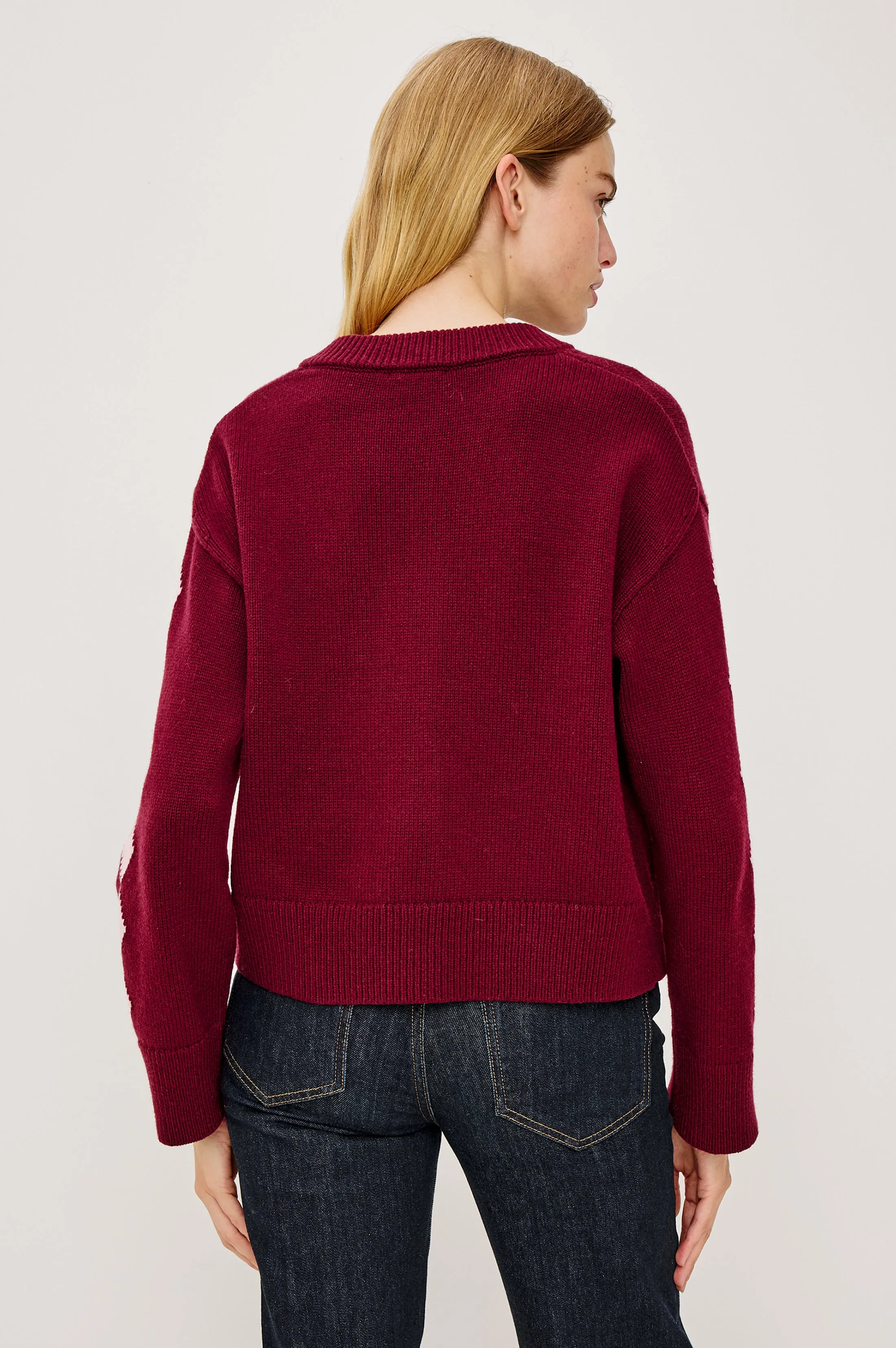 MAVIE CARDIGAN - GARNET DAISY sold by Rails product image thumbnail 5